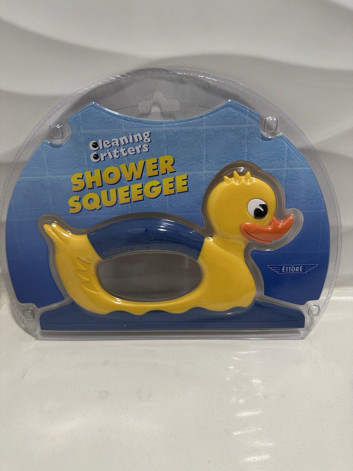 Ettore Cleaning Critters Shower Squeegee Duck NEW Duckie Y2K Cottage Core
