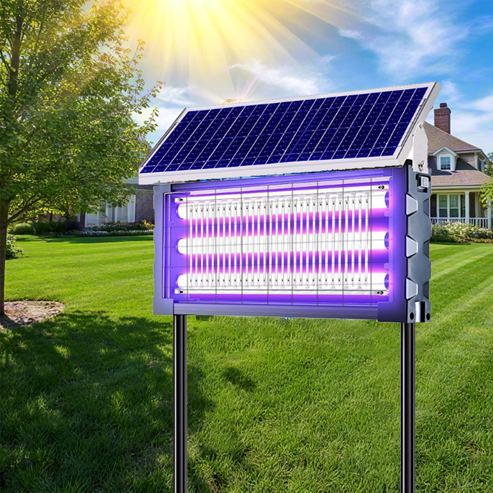 Outdoor Solar Bug Zapper Mosquito Zapper Waterproof Electric Fly Zapper 4500V