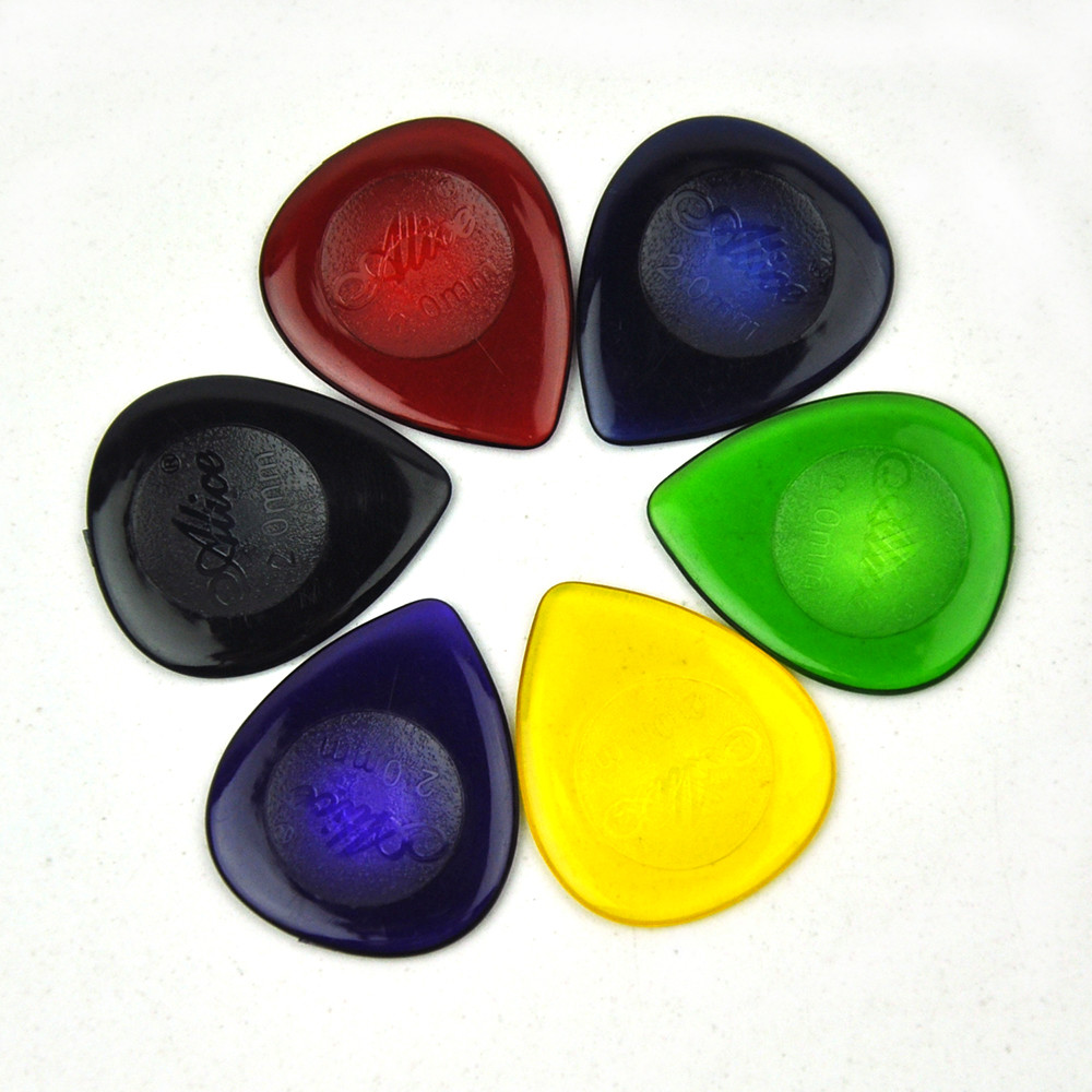 50pcs Water Drop Jazz Picks for Guitar Bass Mixed Colors AP-J 1mm / 2mm / 3mm