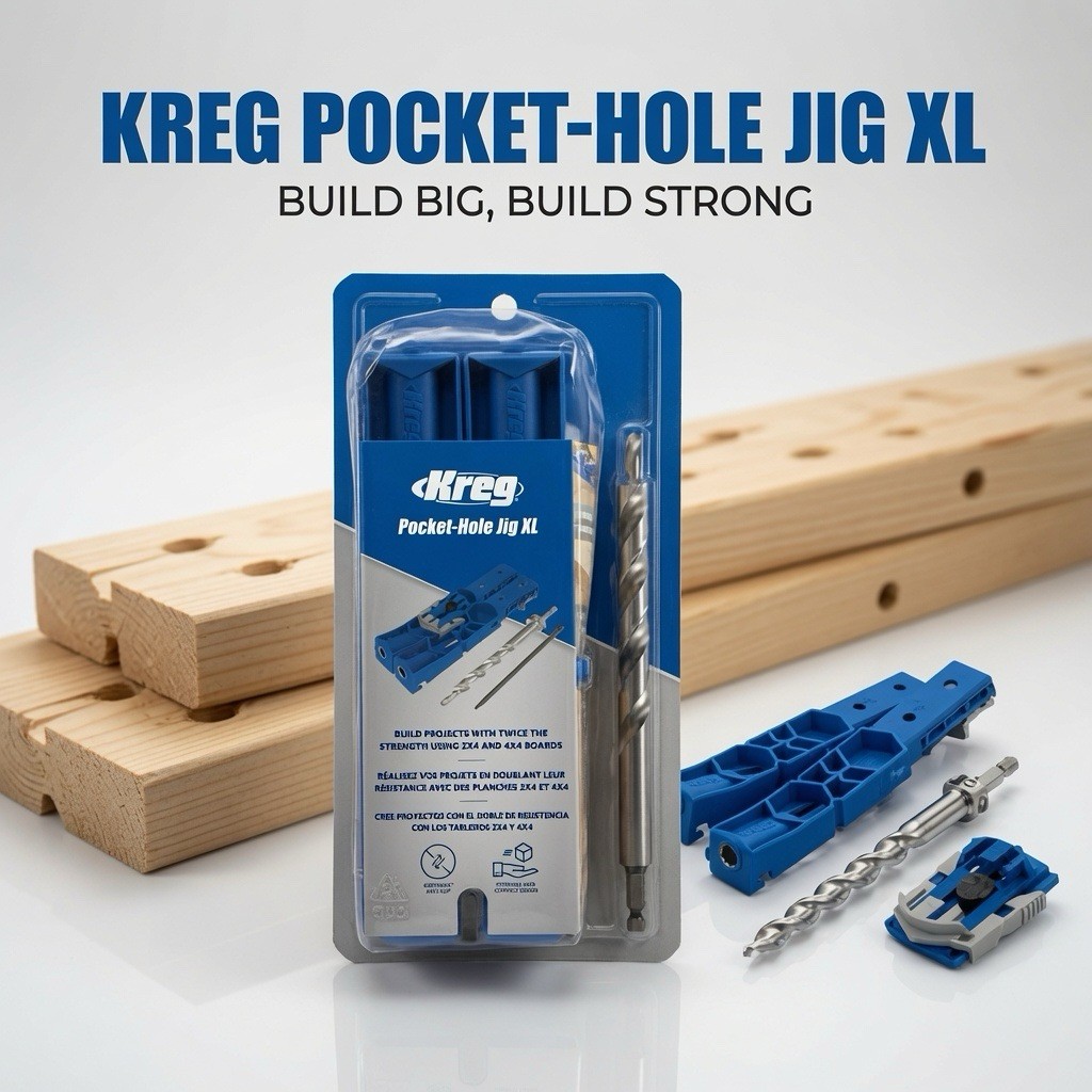 NEW Kreg Pocket-Hole Jig XL KPHJ920 for 2x4 4x4 Boards Woodworking