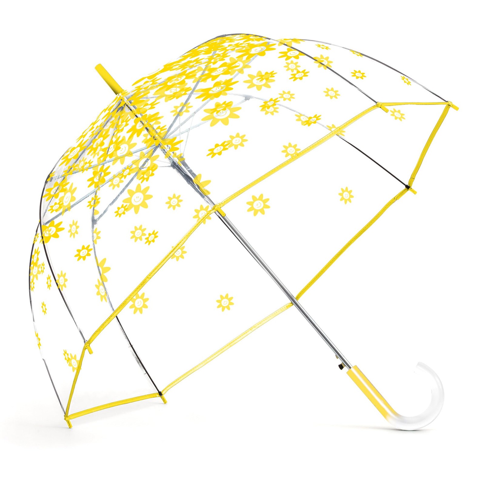 ShedRain Clear Auto Open Bubble 52 inches (canopy diameter), Smiley Flowers