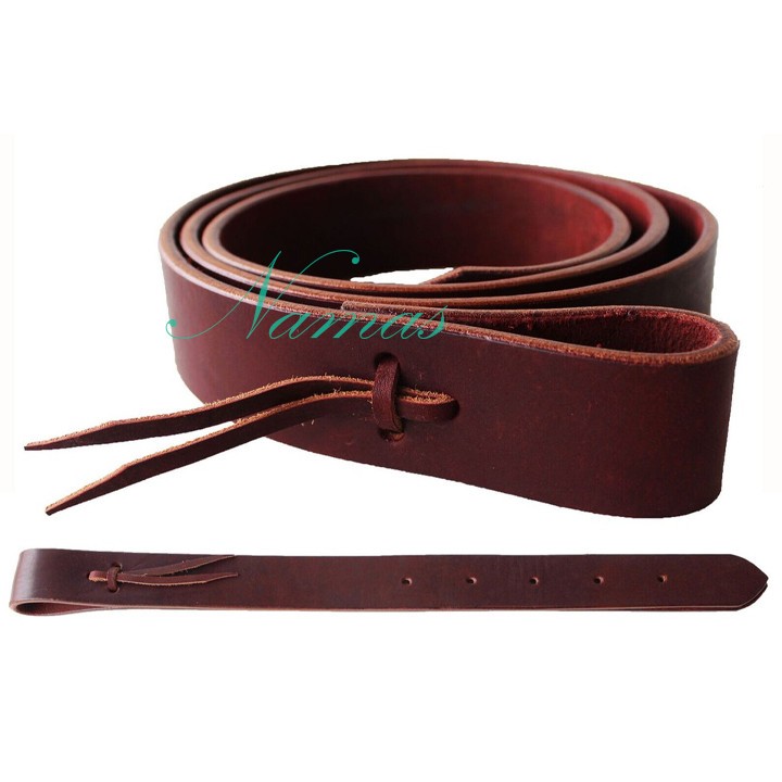 Horse Western Saddle Latigo Off Billet & Cinch Strap 2-Piece Set With Holes
