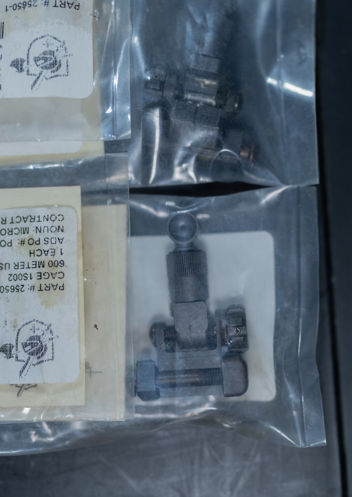 New KAC Rear Iron Stamped USMC