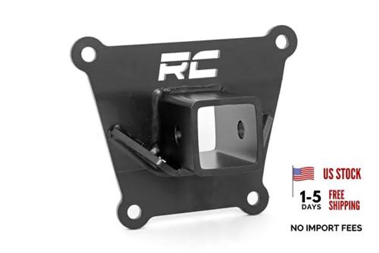 2" UTV Receiver Hitch Plate for 19-22 Polaris RZR Turbo S - 93062,Black