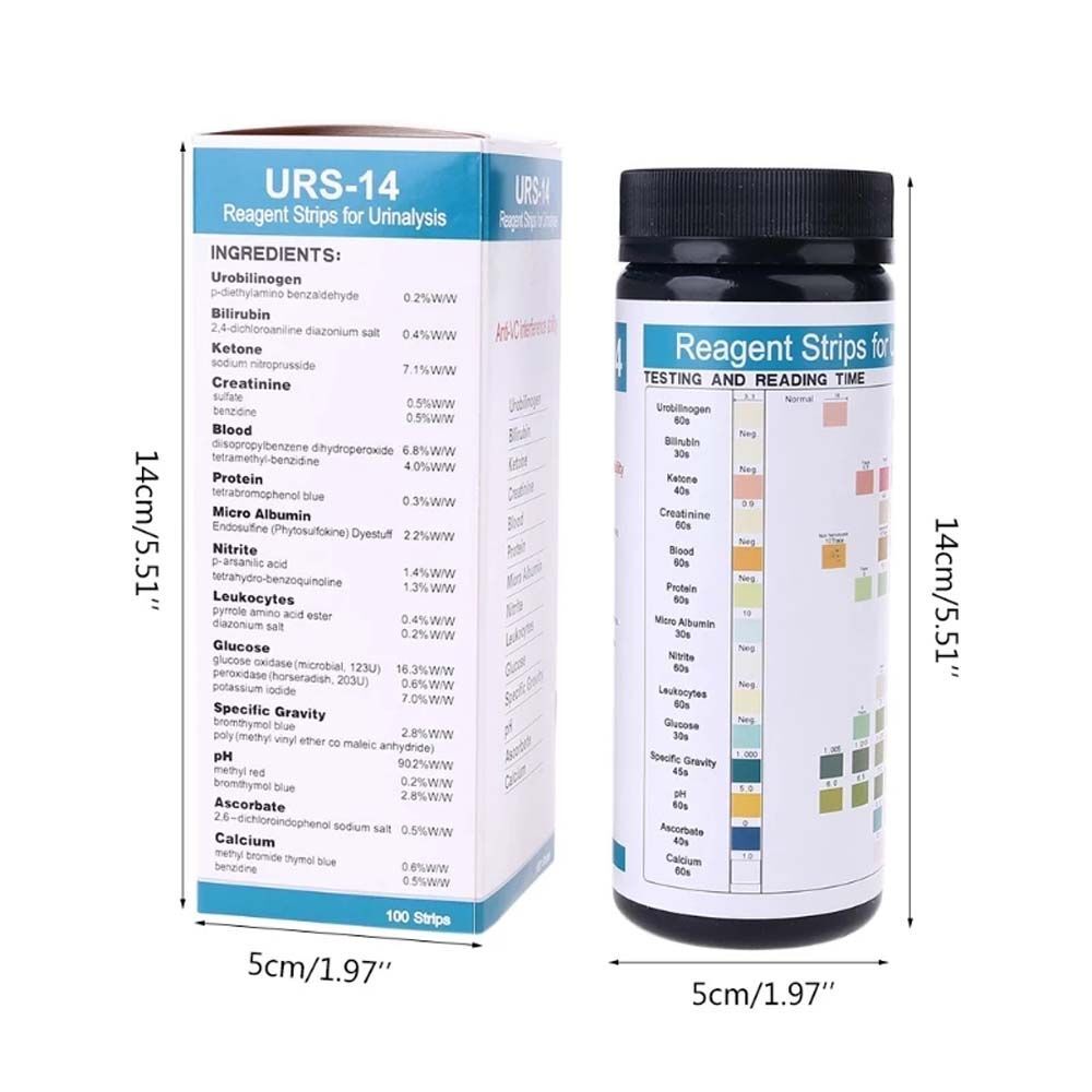 Newest 14-in-1 Urinalysis Test Strips 14 Parameter Urine Test Strips for PH Test