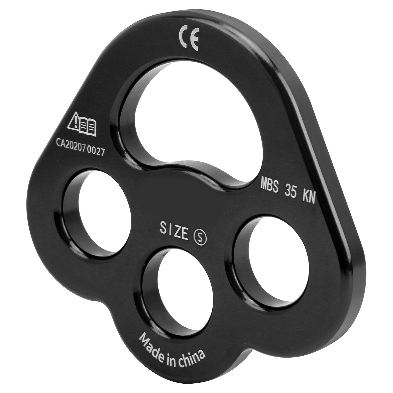 Black Rope 3 Holes Force Rigging Plate Anchor Divider Finger Force WT
