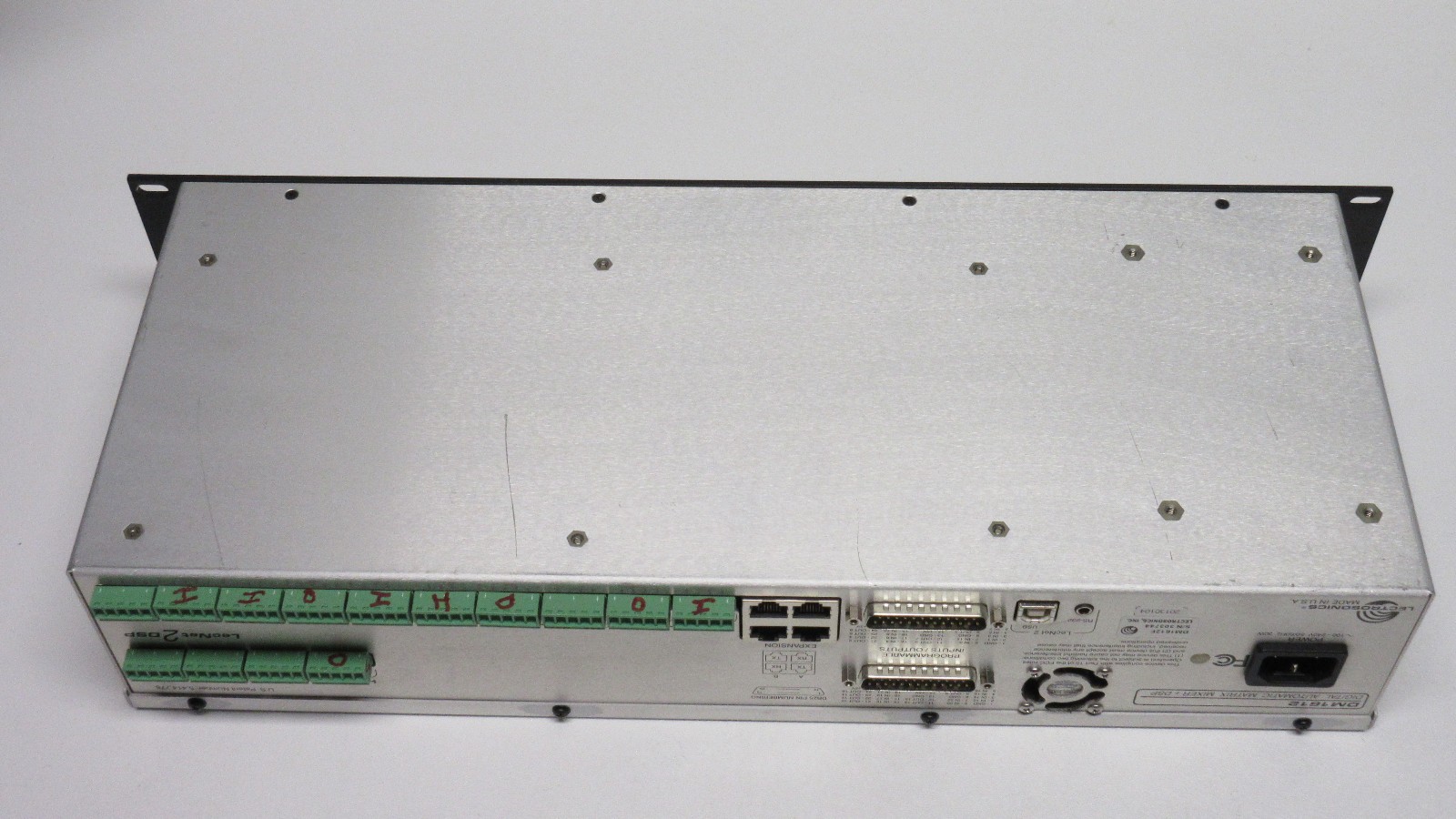 Lectrosonics DM1612 DSP Matrix Digital Automatic Mixer, Power ON and Menu VIDEO!
