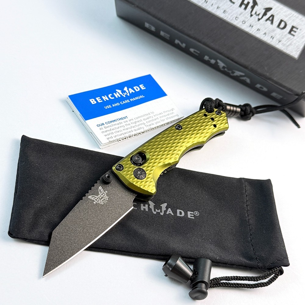 Benchmade Full Immunity 290BK-2 CPM-M4 Woodland Green Aluminum Pocket Knife