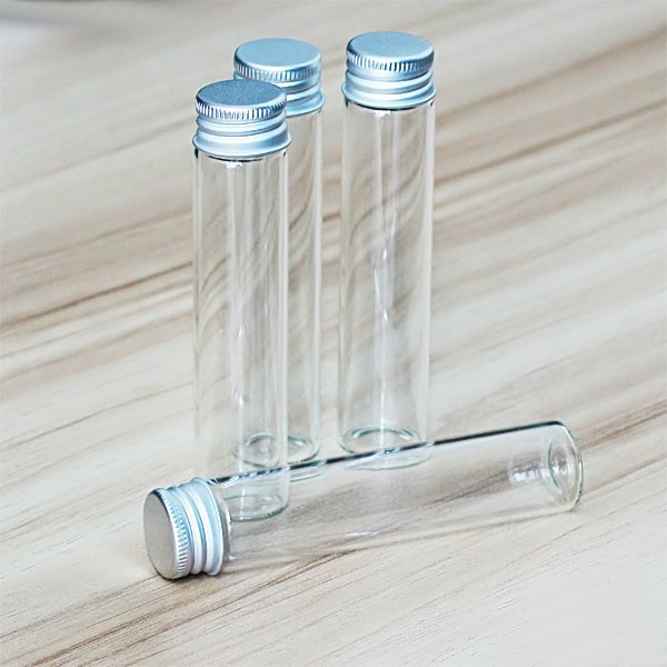 26ML Mini Aluminum Essential Crafts Glass Bottles Screw Perfume Tiny 5~100pcs
