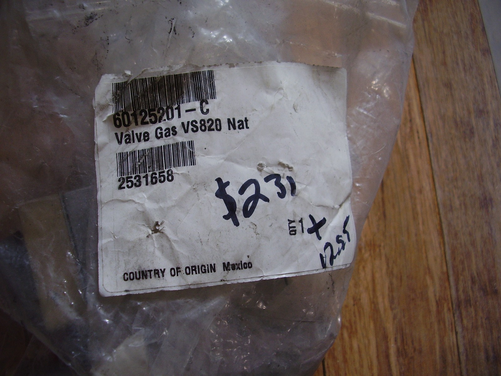 Pitco Fryer Gas valve kit 60125201-C natural