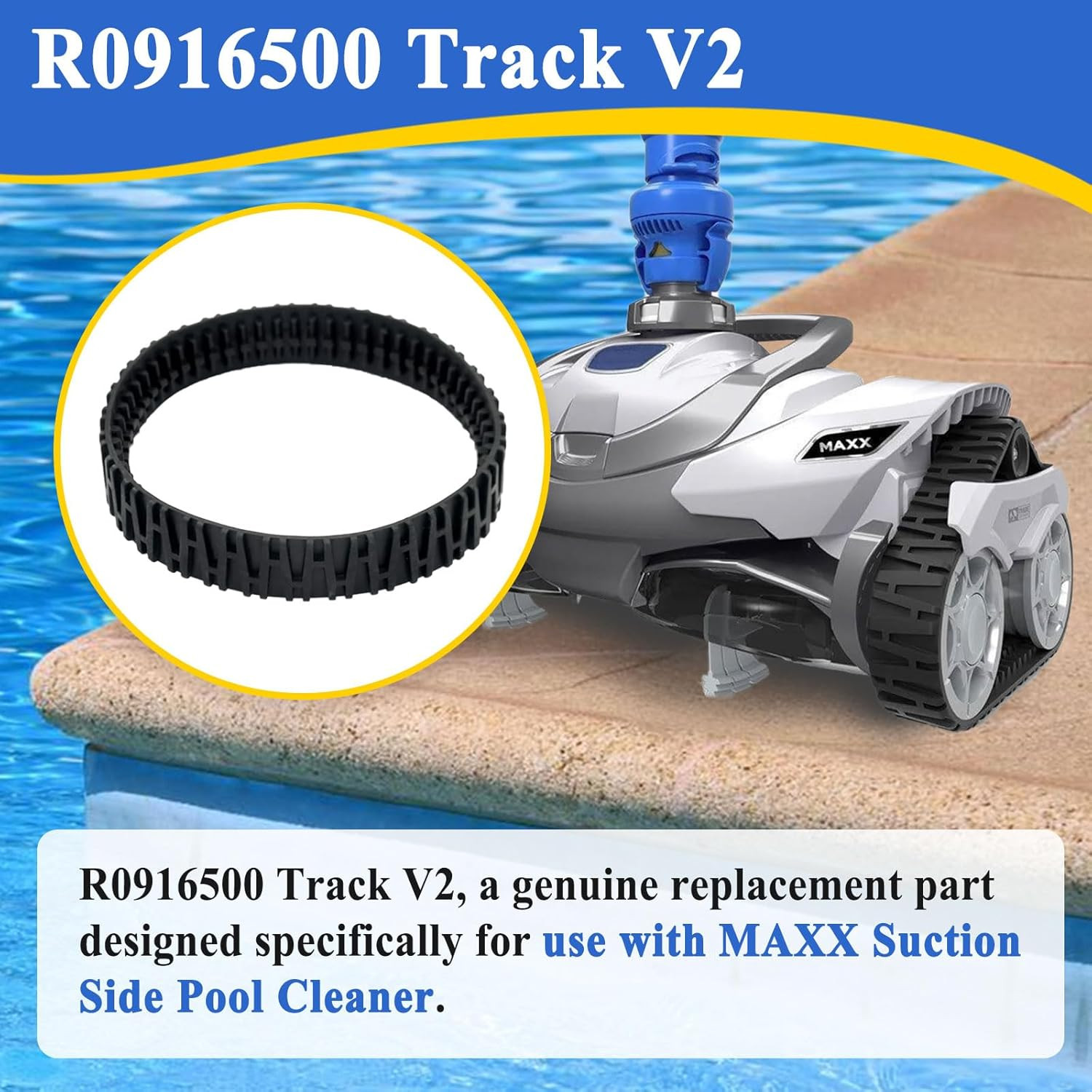 2Pcs Track V2 for MAXX Suction Side Pool Cleaner R0916500