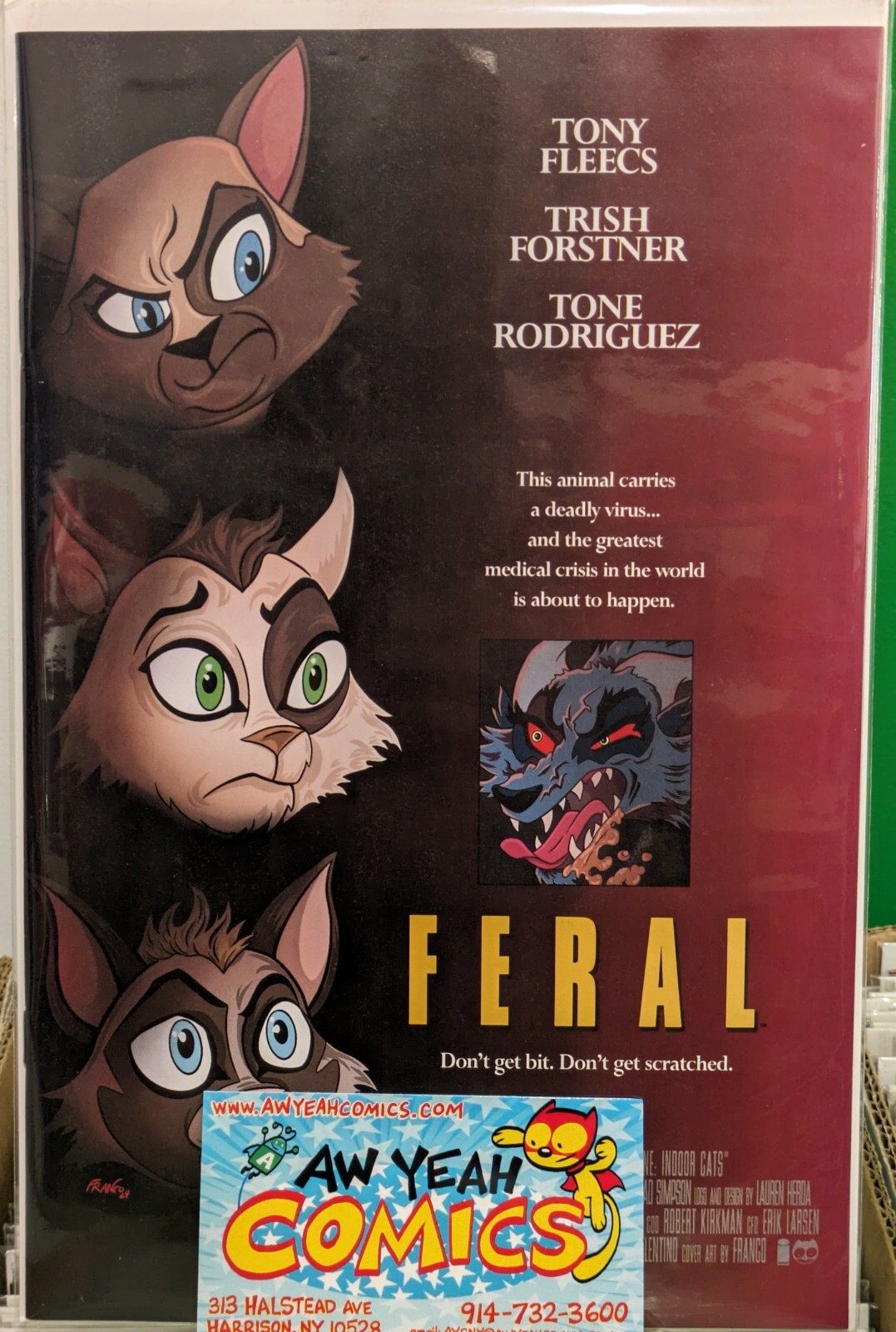 Feral #1 - Signed w/ COA! Multiple Covers, inc. Aw Yeah Comics Exclusive!