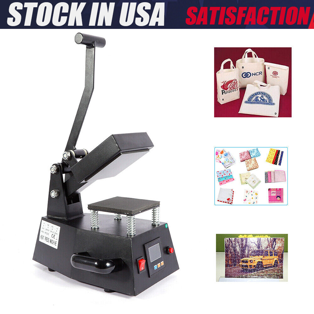 110V Digital Heat Press Machine DIY Press Single Heater small size material 600W