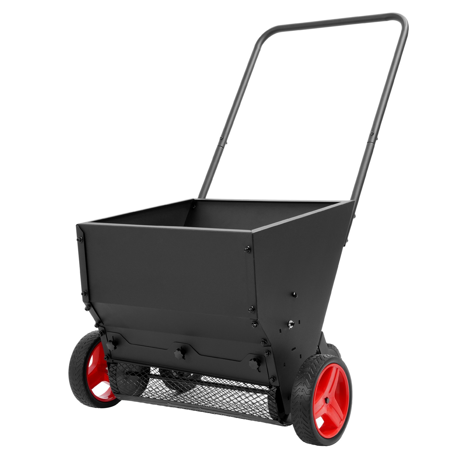 Heavy Duty 120lb Drop Compost Spreader Seed Granular Fertilizer Push Hopper Tool