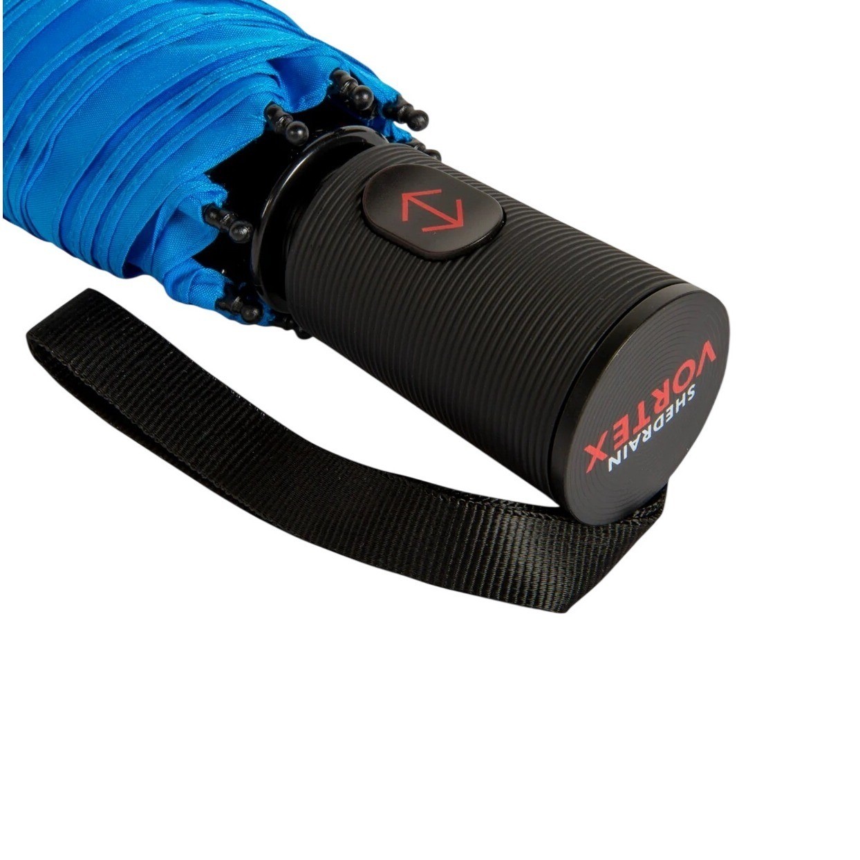 NWT Shedrain Vortex Blue Windproof Automatic Open Close Mens Umbrella