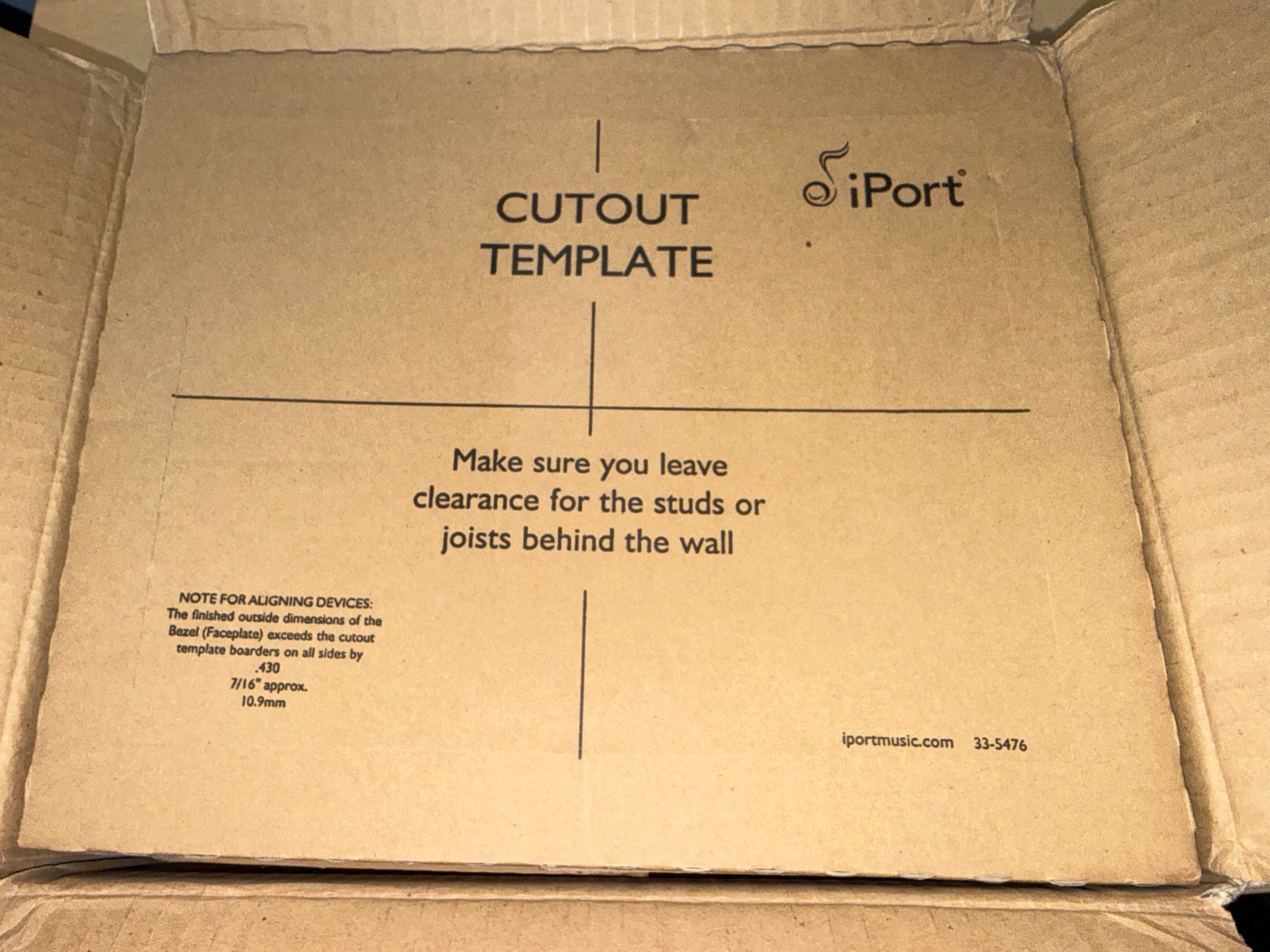 iPort CM-IW2000 In-Wall Control Mount 70091 for Apple iPad