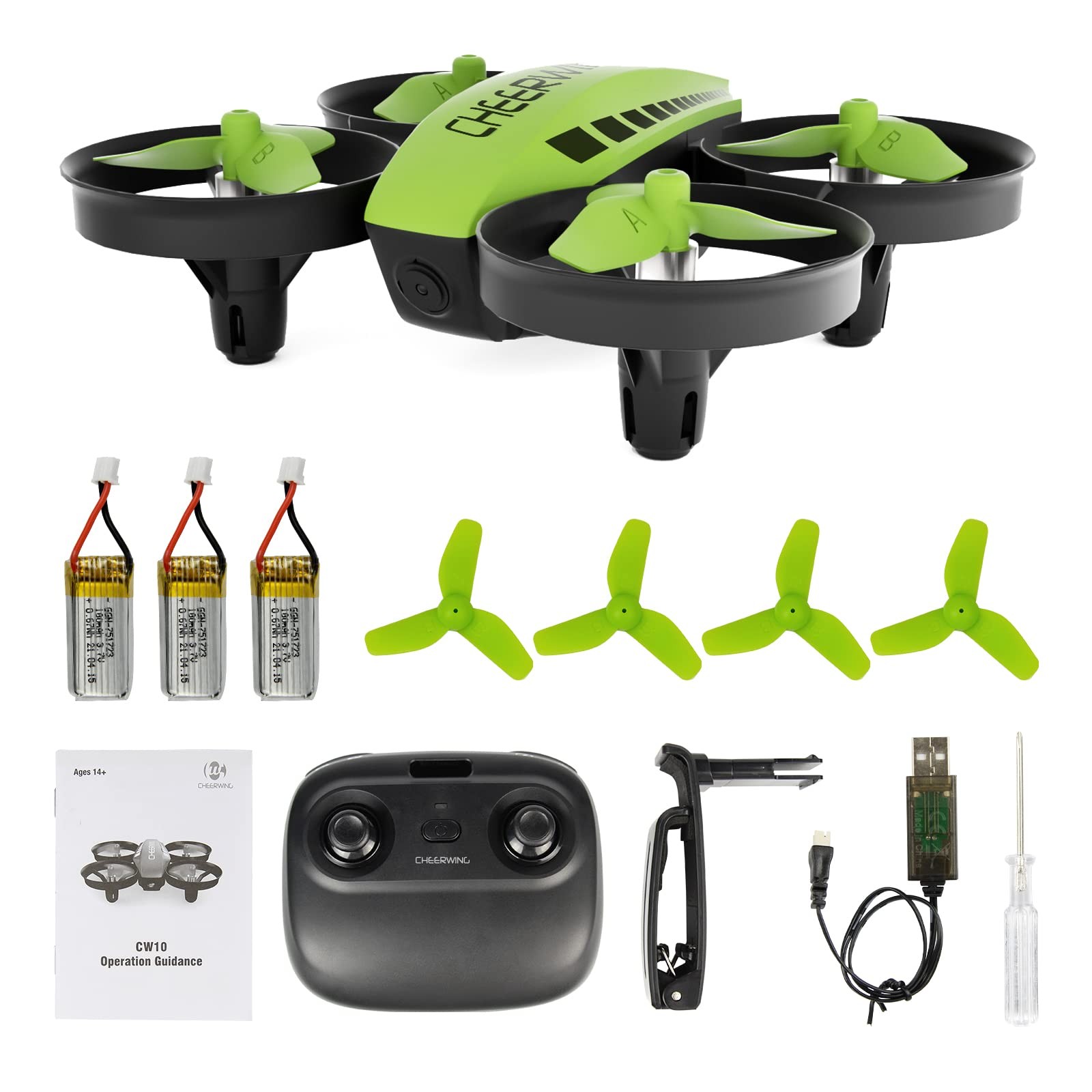 CW10 Mini Drone, WiFi FPV Drone with Camera, RC Drone Toy with Auto Hovering,...