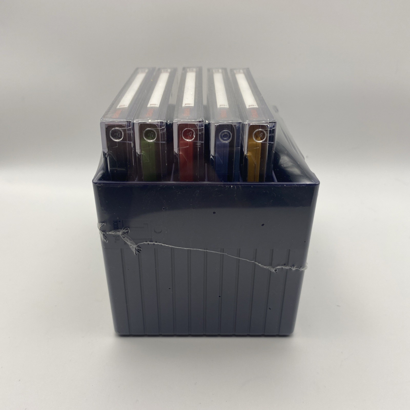 iomega Zip 100_5-disks_formatted IBM Sealed W/plastic storage case_5 colors_NOS