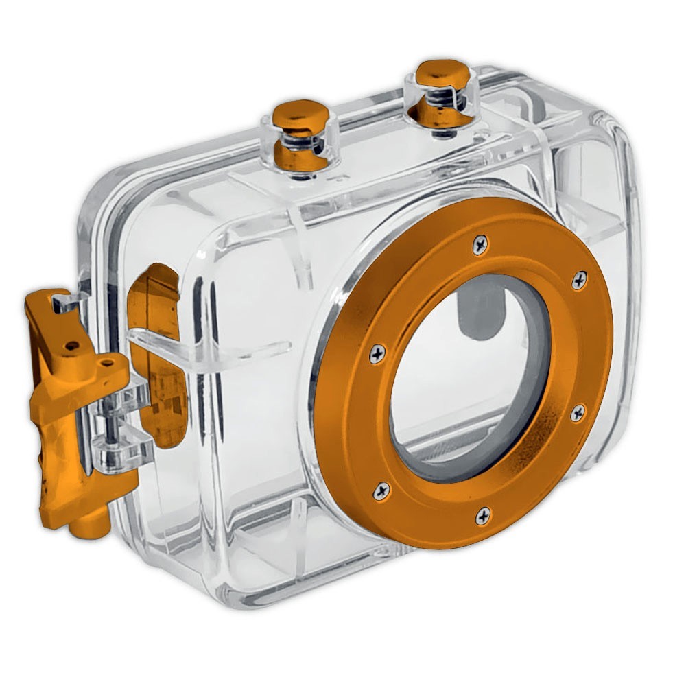 Pyle High-Definition Sport Action Camera with 720p Wide-Angle Camcorder- Orange