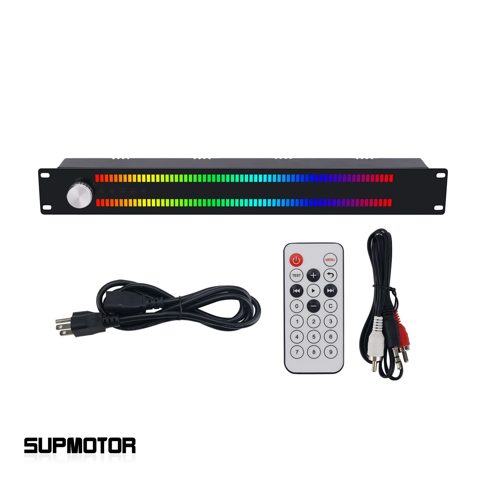 128-LED Music Spectrum Display Rhythm Light VU Meter Support Voice Control