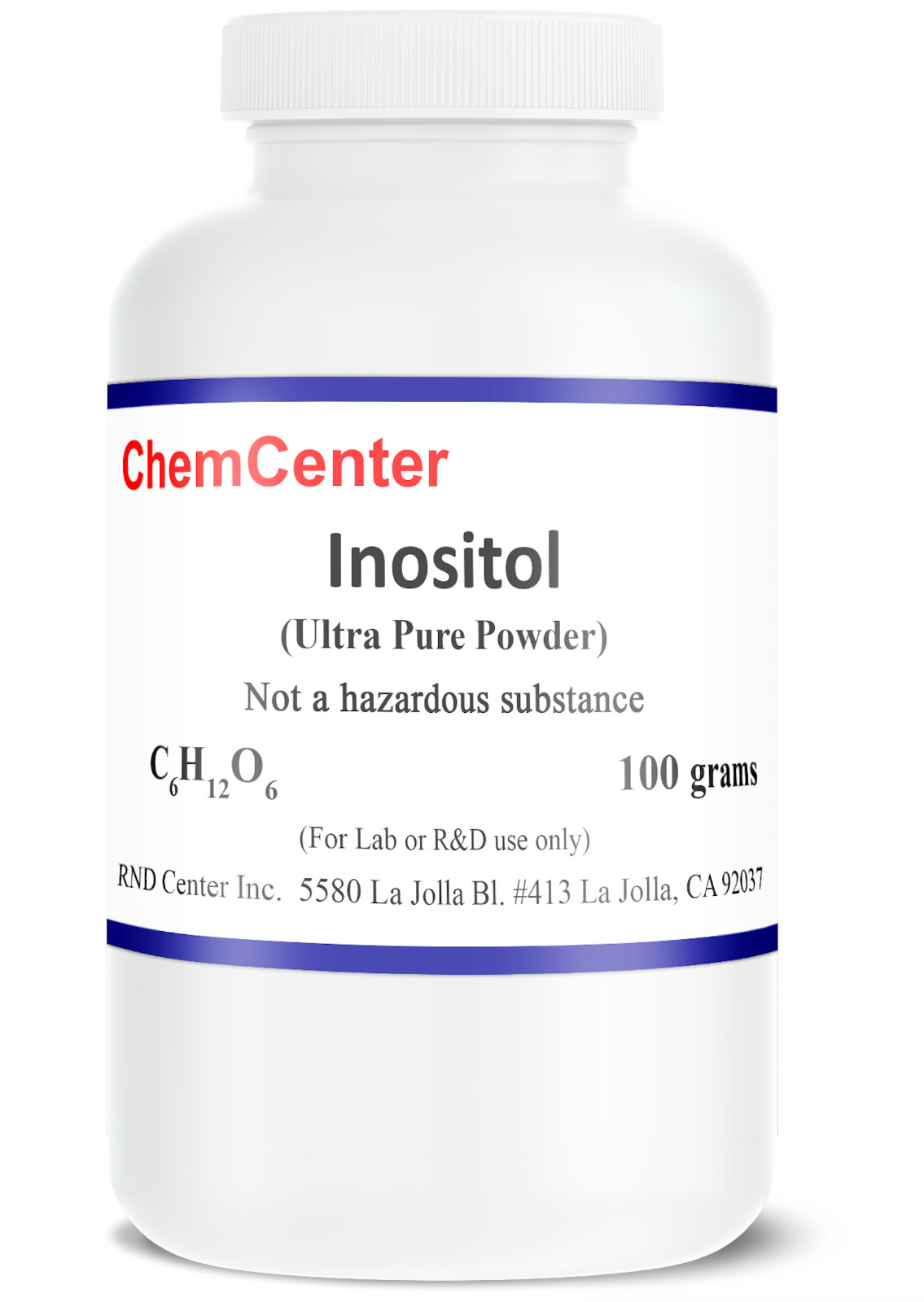 Inositol, Ultra Pure, Powder, 100 grams