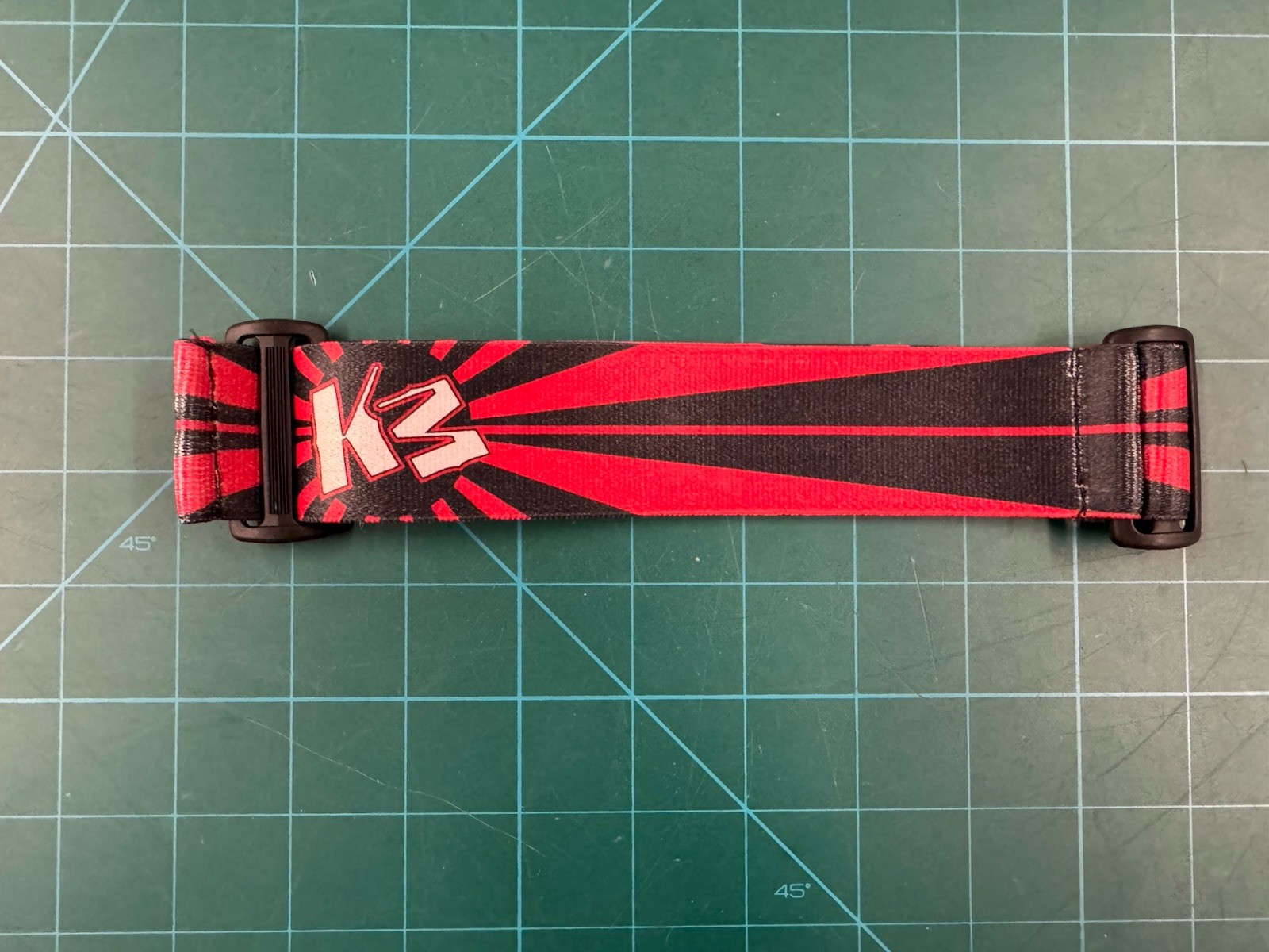 KM sublimated goggle strap for JT FLEX / SPECTRA. RARE!