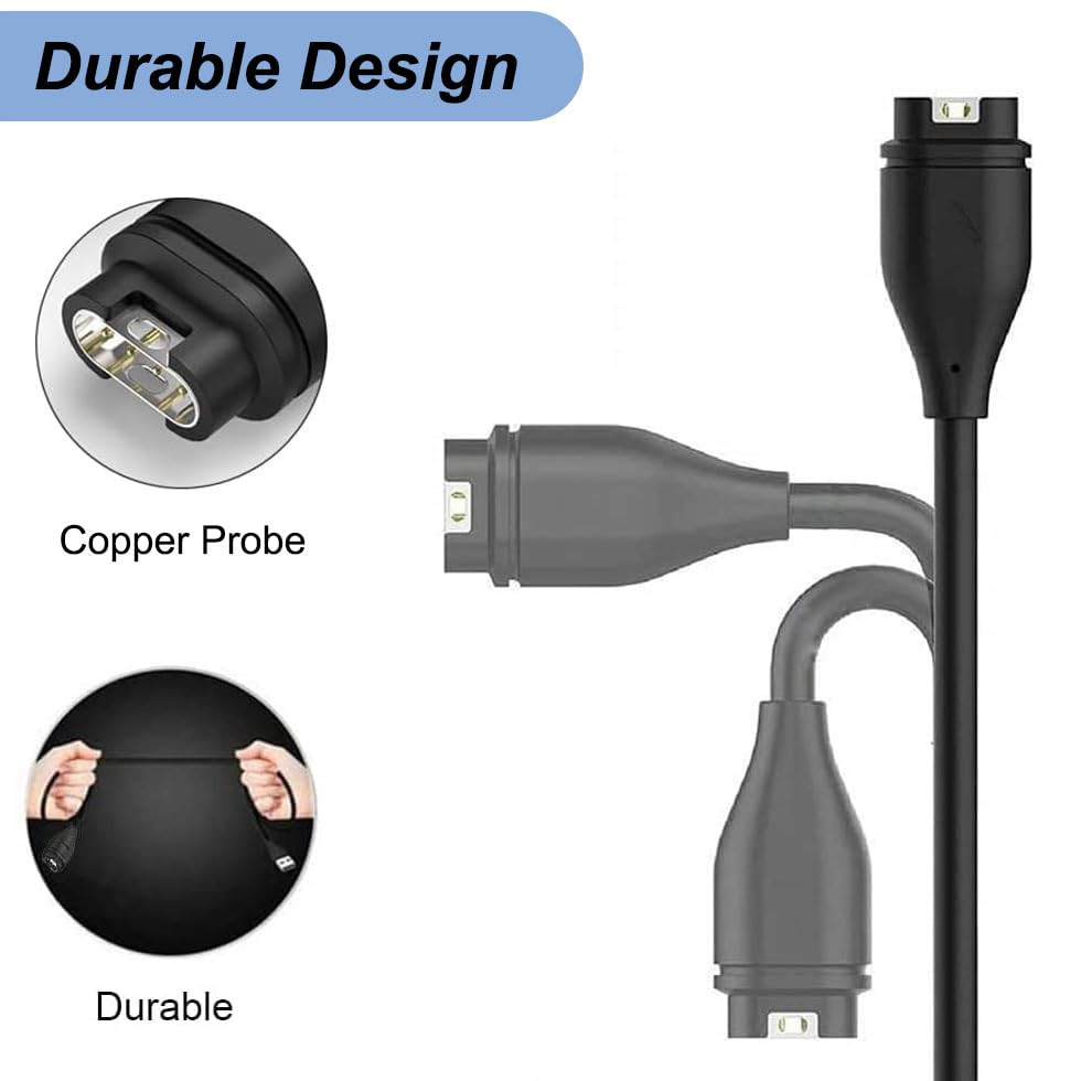 Charger for Garmin Instinct, Instinct 3 2 2S 2X, Replacement Charging Cable U...