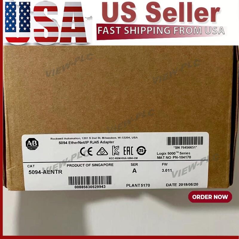 New Allen-Bradley 5094-AENTR Ethernet Adapter 8 Module 5094-AENTR US Free Tax