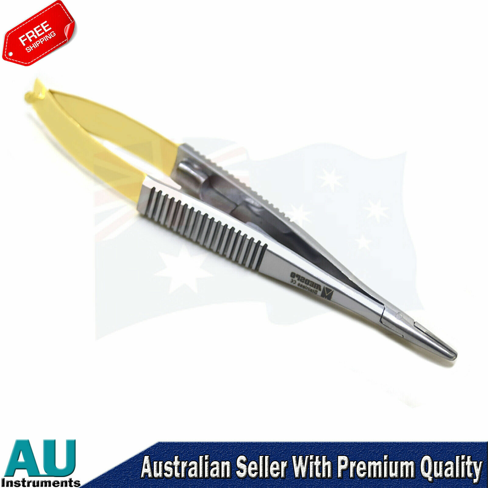 TC Castroviejo Needle Holders 2pcs Set Microsurgical Surgery instruments New CE