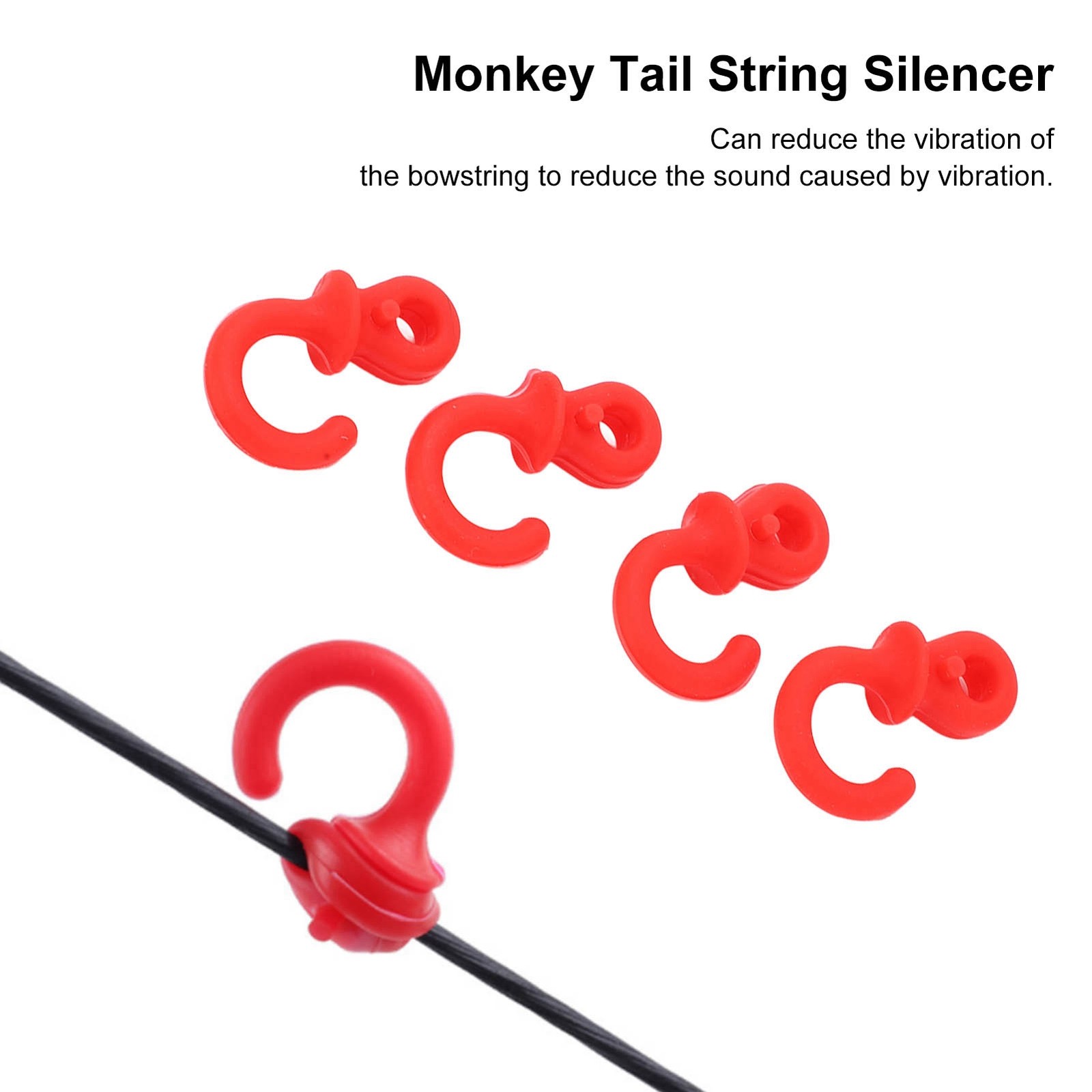 4Pcs Bow String Silencers Durable Shock Absorption For Compound Bow Training New