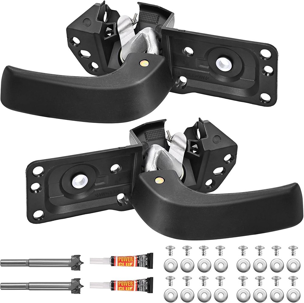 Pair Interior Door Handle Left Right Side For 07-13 Chevy Silverado GMC Sierra