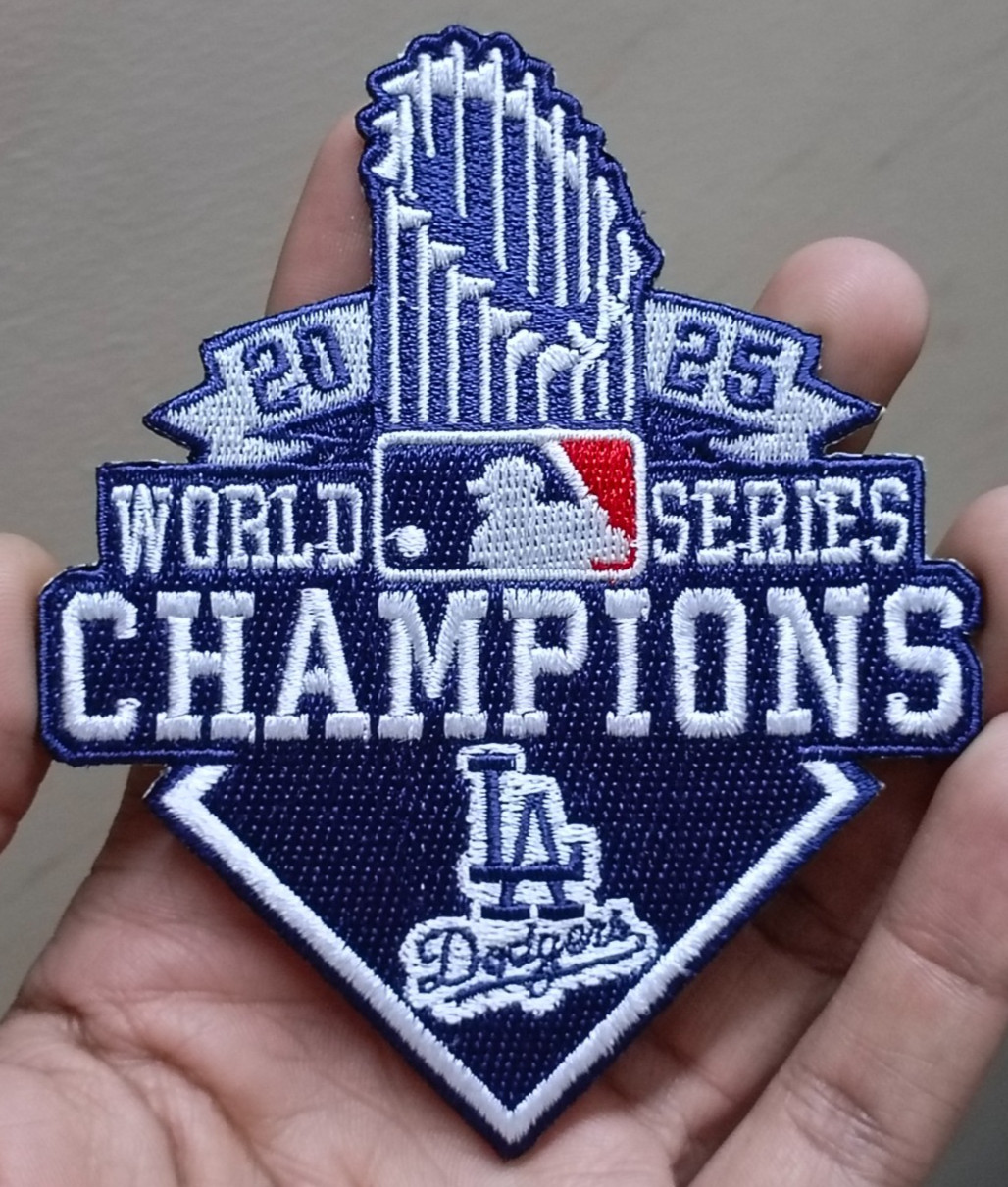 Dodgers 2025 World Series Champions Iron On Patch Sew Patch Embroidered Patch