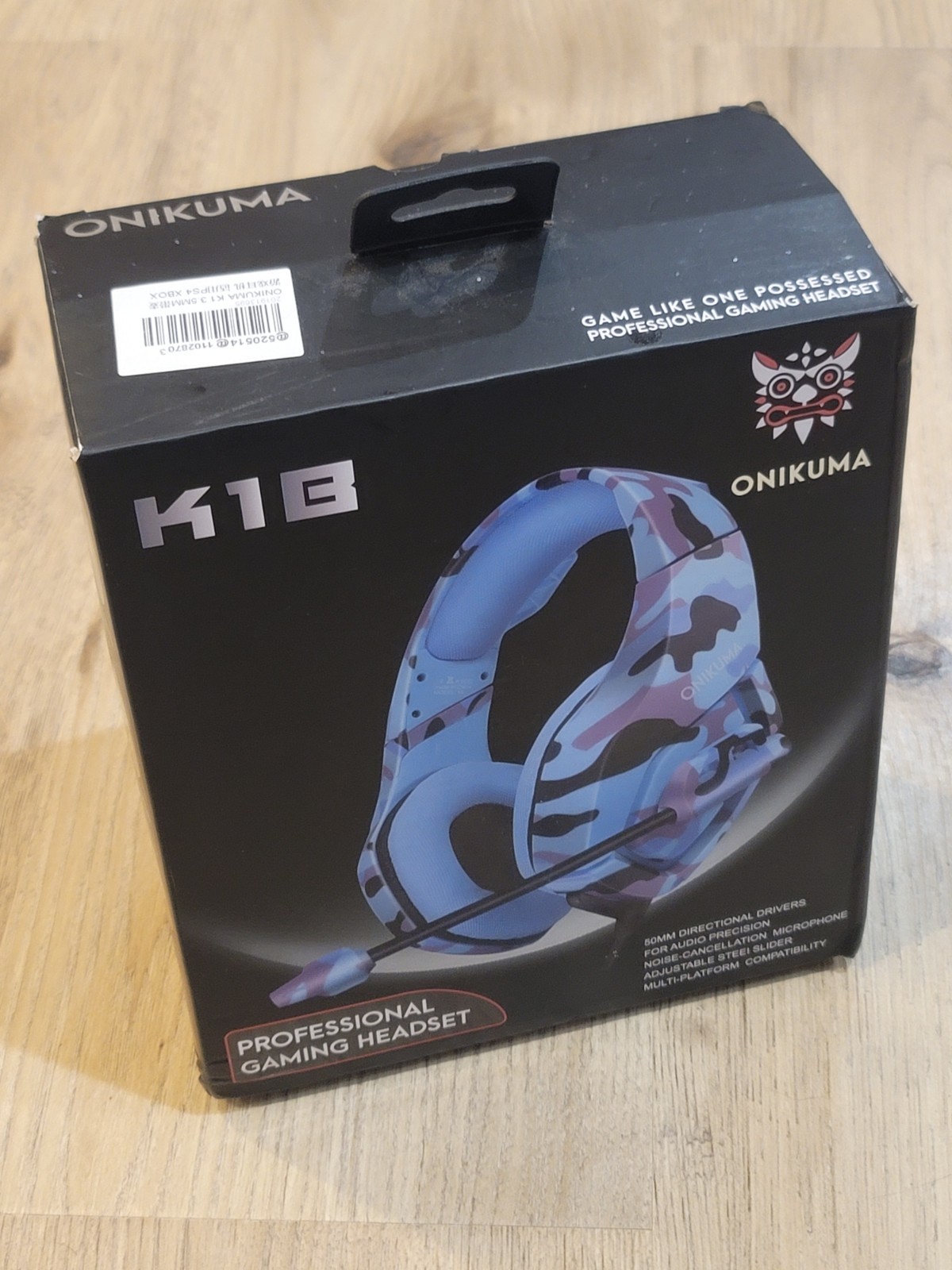 ONIKUMA K1 - B Surround Wired Gaming Headset with Mic PC Gaming OPEN BOX