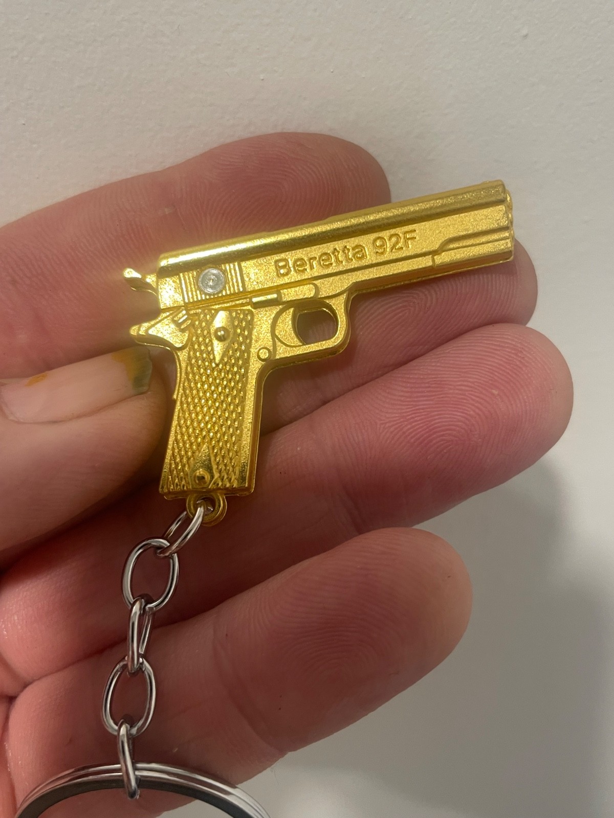 Keychain BERETTA 92F GOLD PLATED