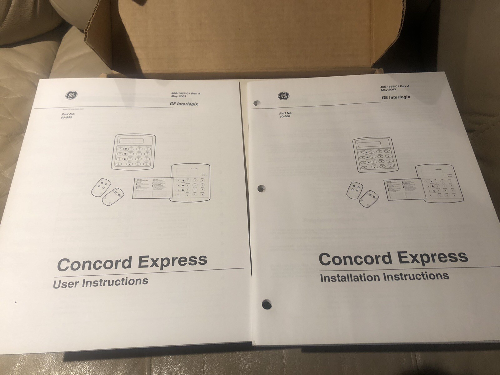 GE Interlogix 60-806-95R-16Z Concord Express Control Panel Circuit Board Box