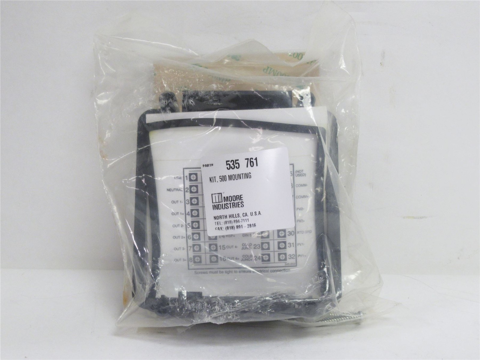 232014 New-No Box; Moore Industries 535 761 Mounting Kit For Moore 500 Series