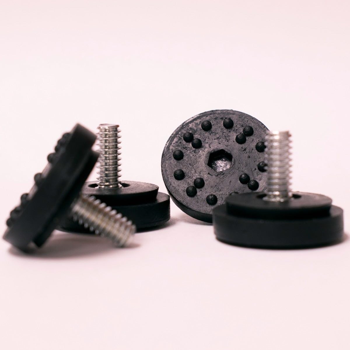 373-EQ-PA8401 Table Base Glides, 1/4" Thread, Adjustable, Pack of 4