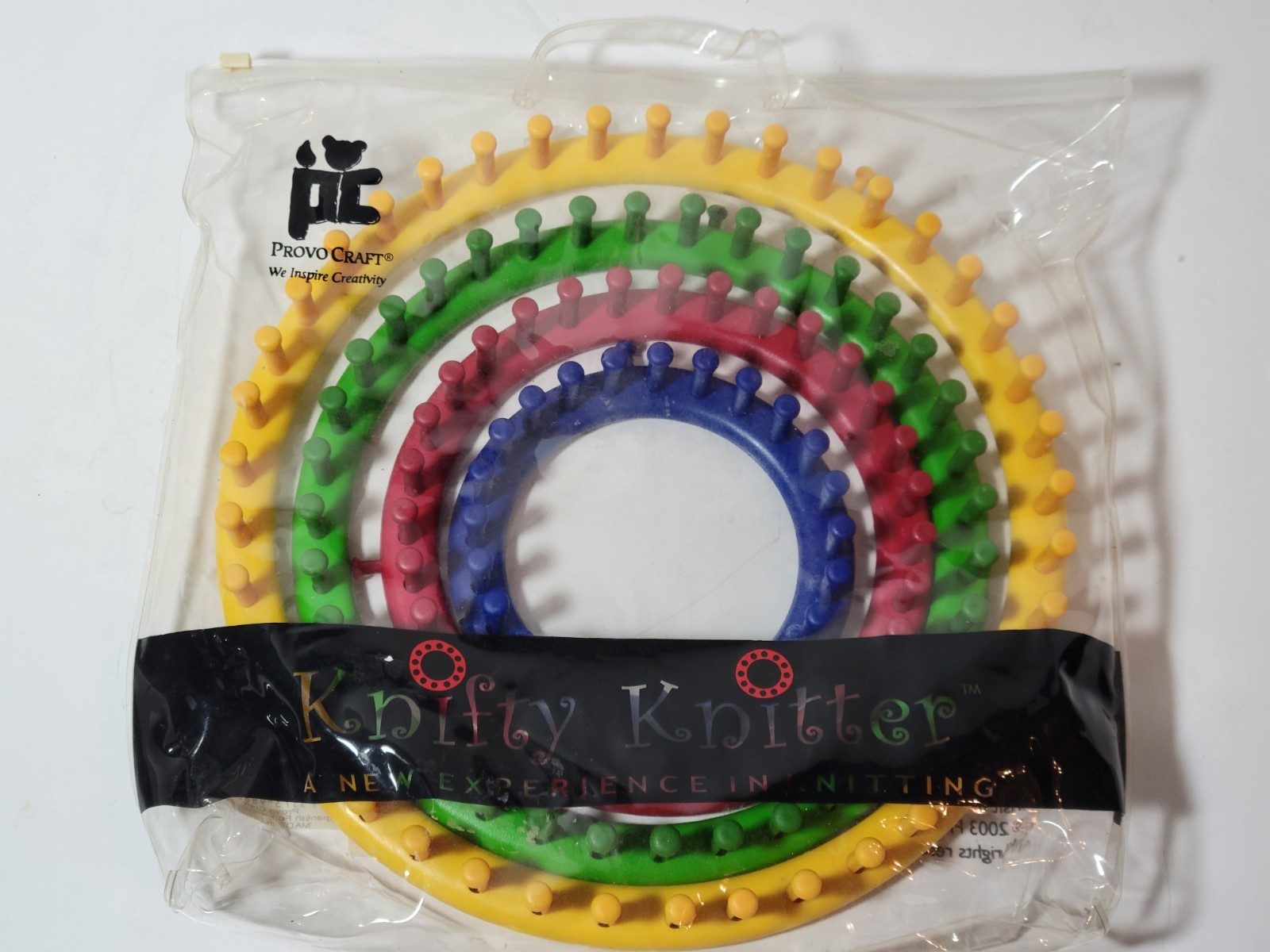 Knifty Knitter Loom Set of 4 Round Looms Provo Craft 11”-9”-7”- 5” for Knitting