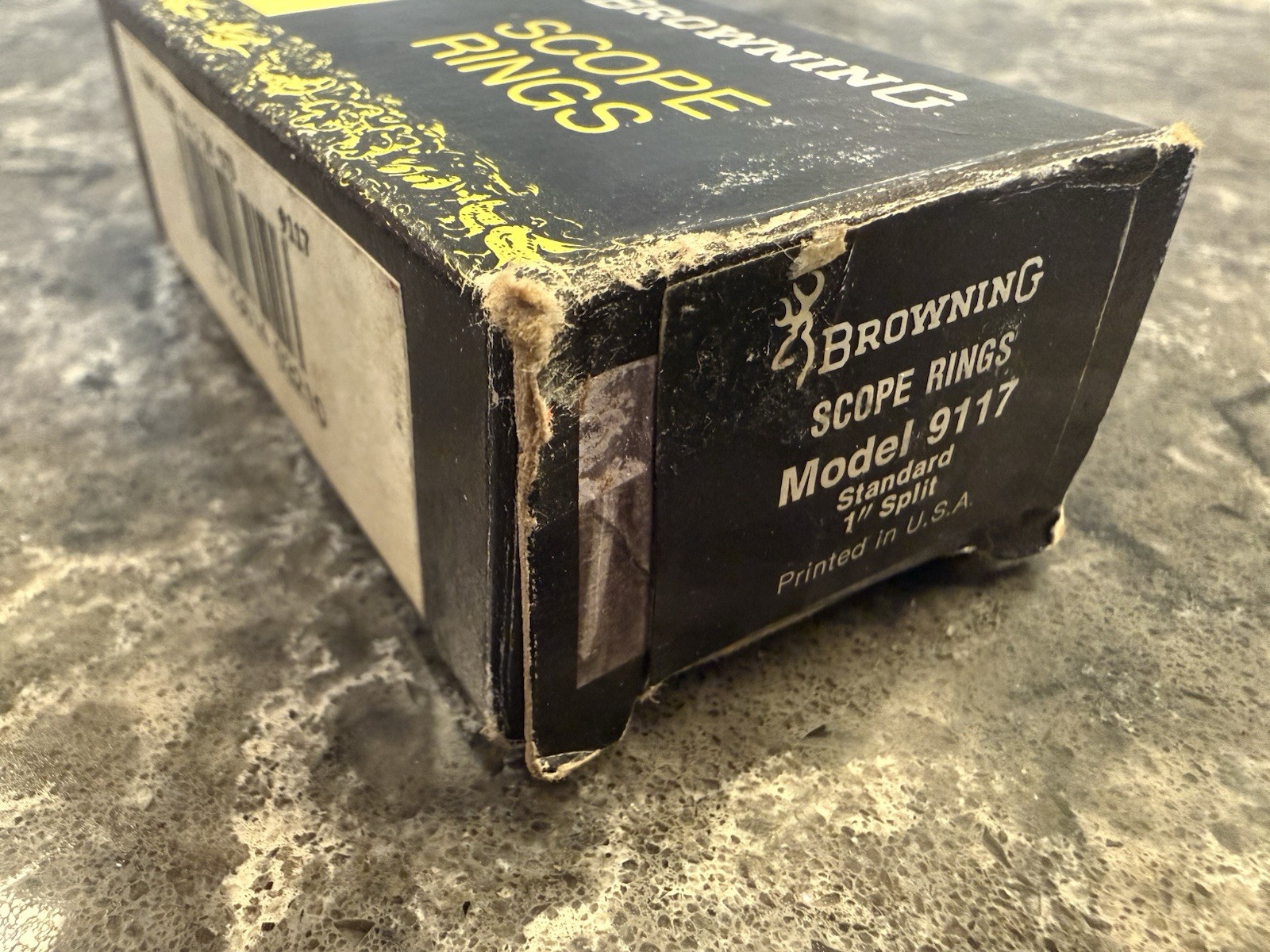 Browning Scope Mounts 1 Inch Scope Rings Model 9117 Black