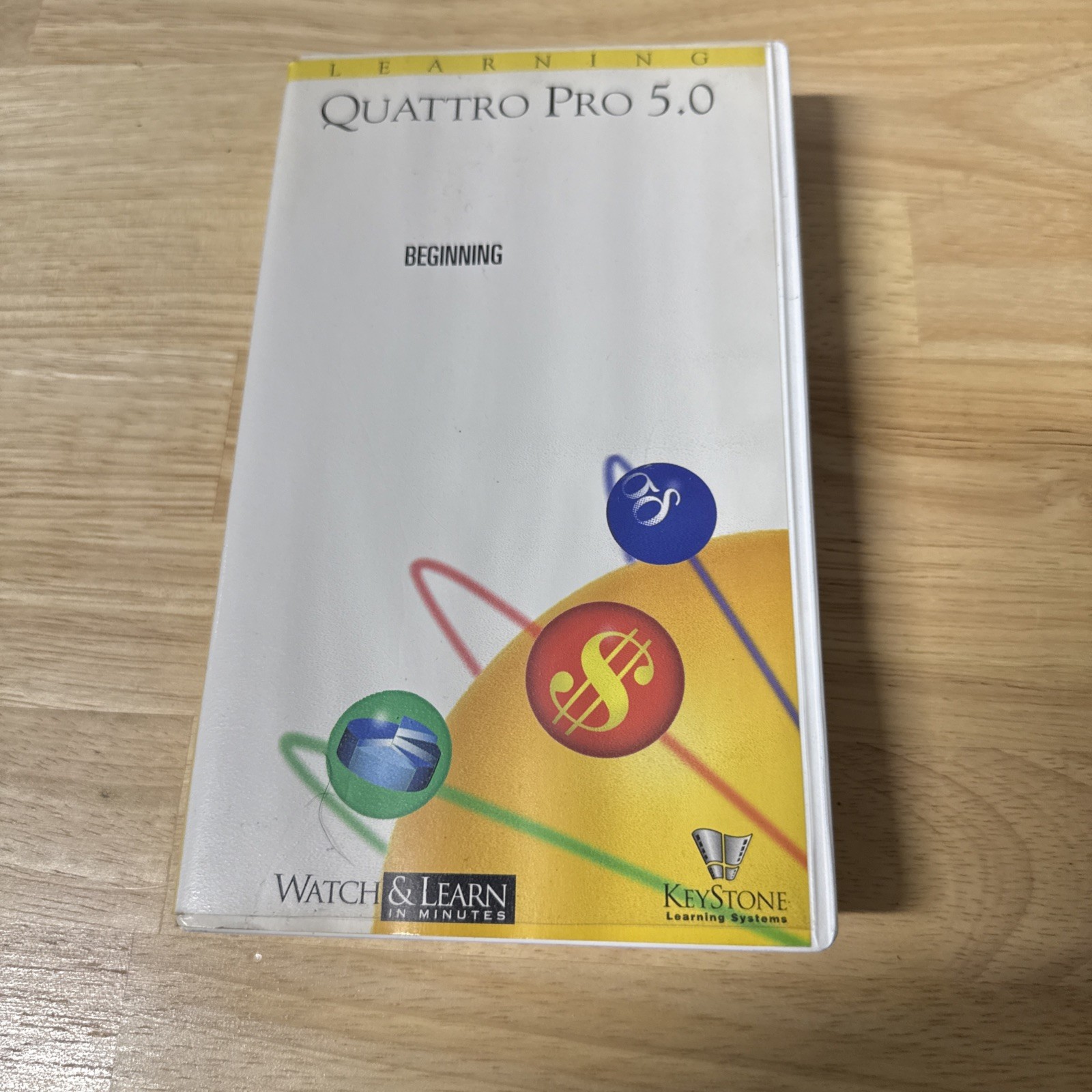 Quattro Pro 5.0 Beginner Training Video VHS Vintage