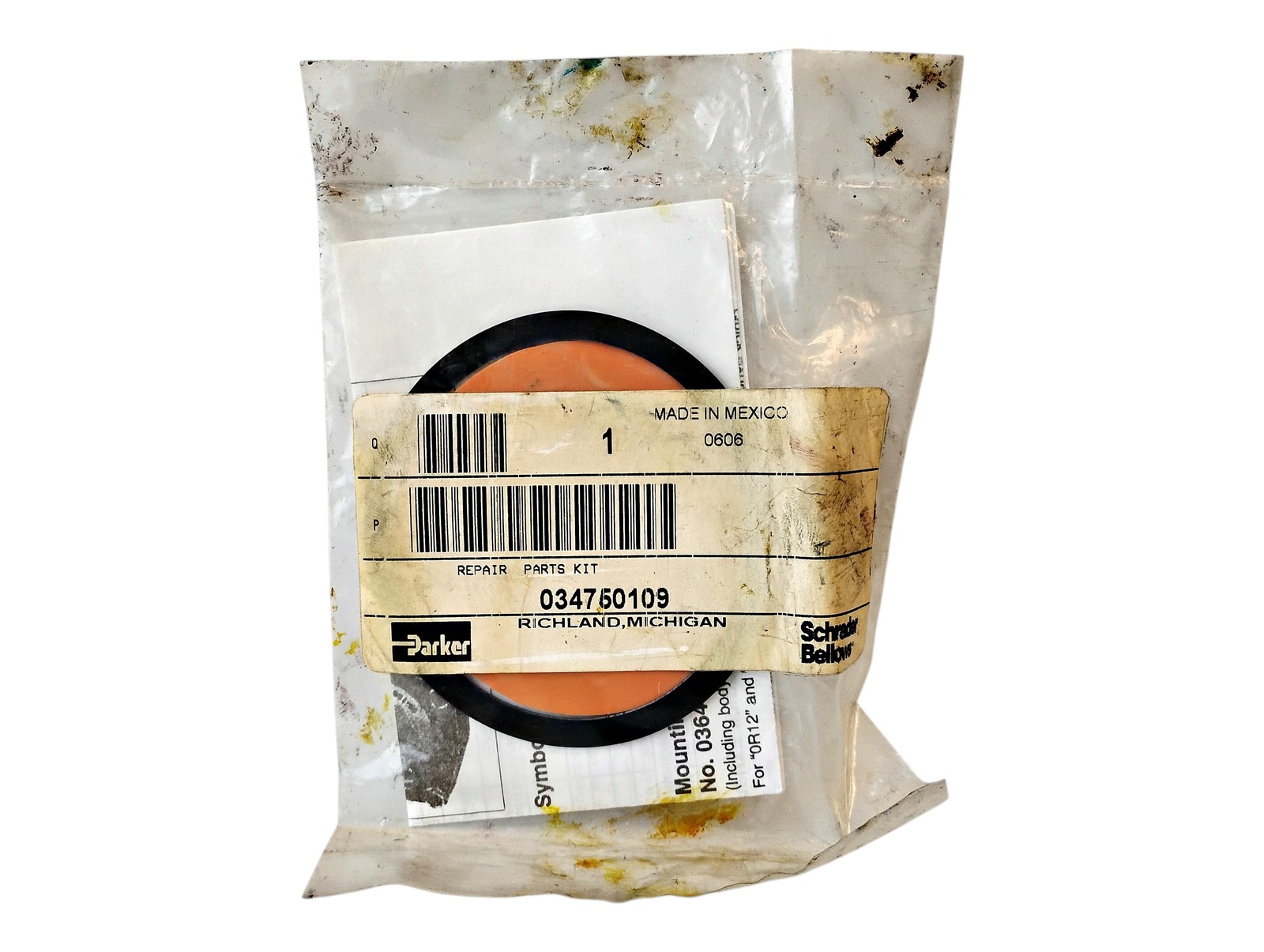 Parker 034750109 Repair Kit for 0R Series Quick Exhaust Valves