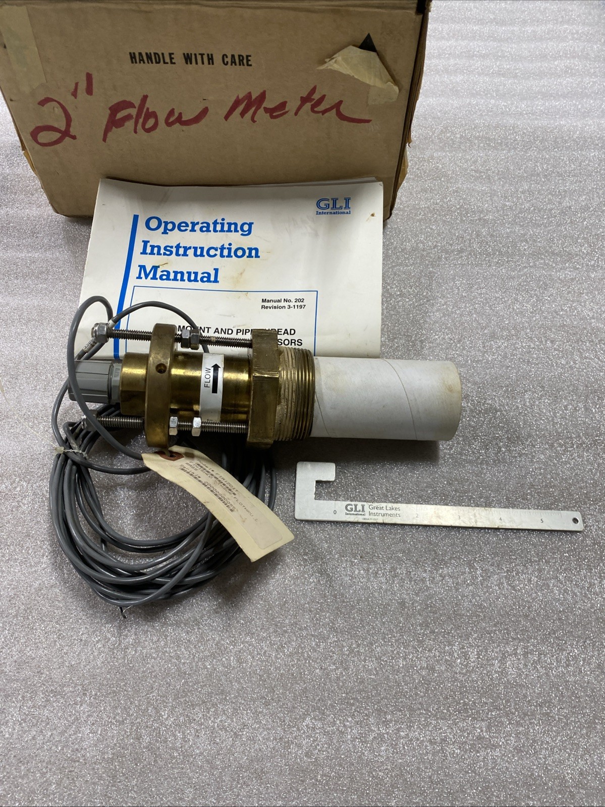 GLI Impeller Flow Sensor Tee-Mount And Pipe Thread F:1A12D1T