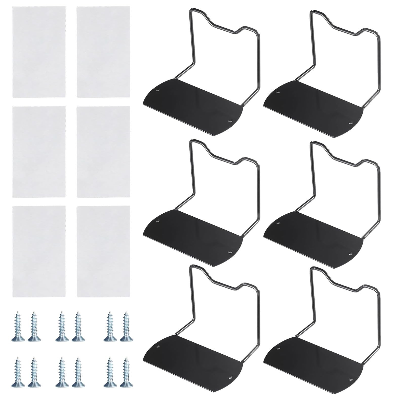 6 PCS Heavy Duty Mattress Sliding Stoppers ExtraLong AntiSlip Retainer Black