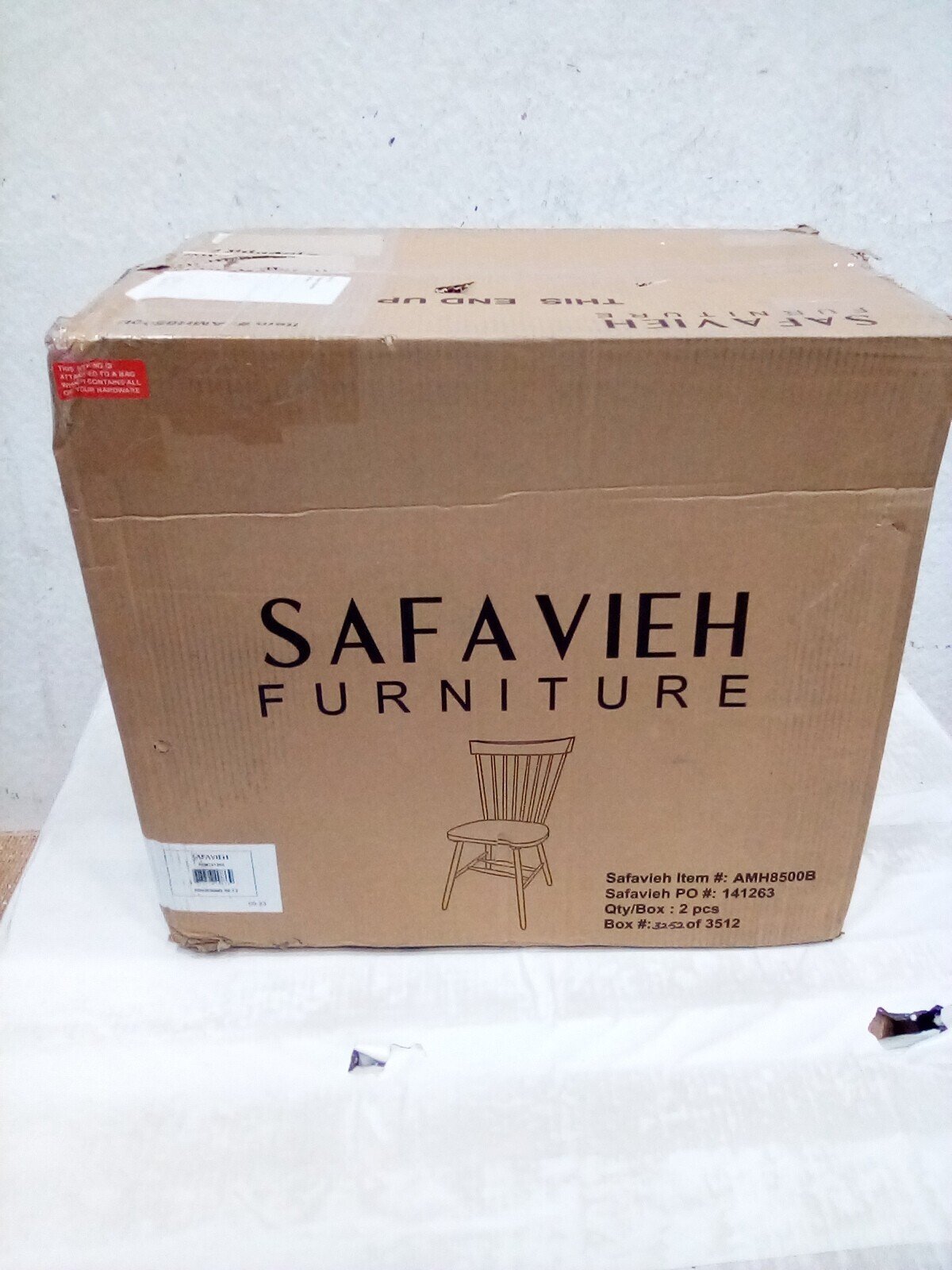 Safavieh PARKER SPINDEL SIDE CHAIR, Reduced Price 2172728817 AMH8500B