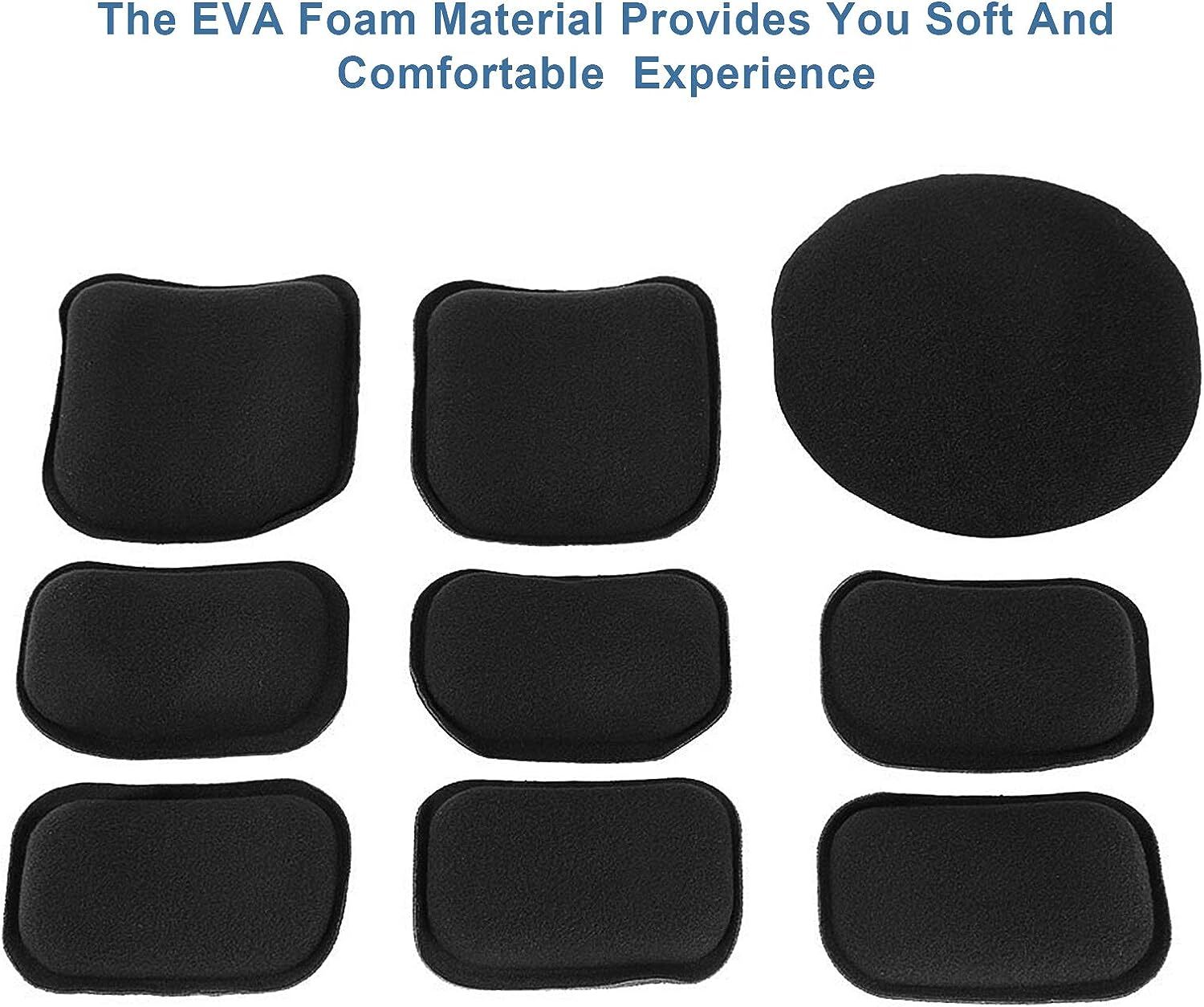Helmet Pads Motorcycle Helmet Padding Kit 19Pcs Evoshield Helmet Protective Pads