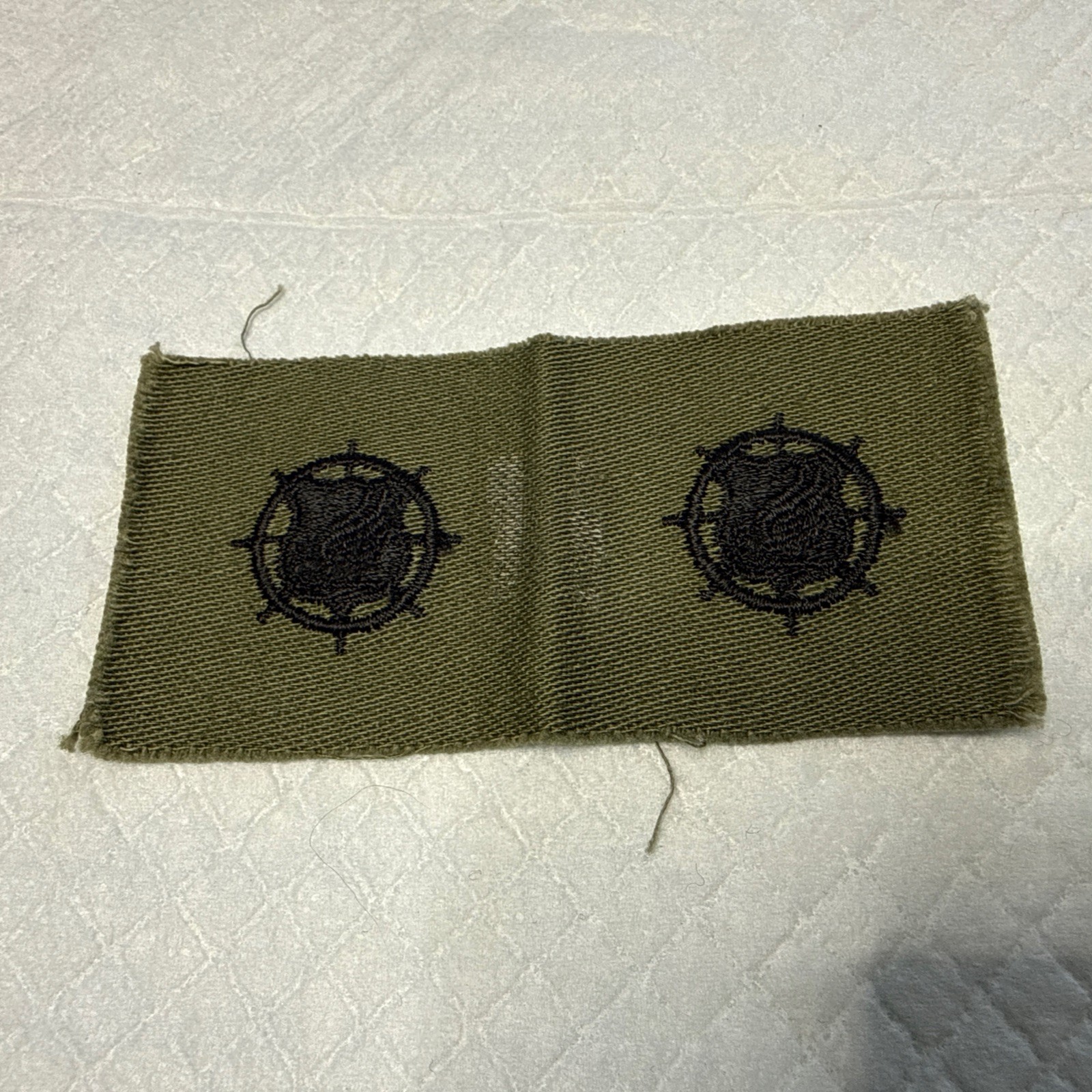 Vietnam US Army Subdued Branch Insignia Transportation Embroidered Pair #731