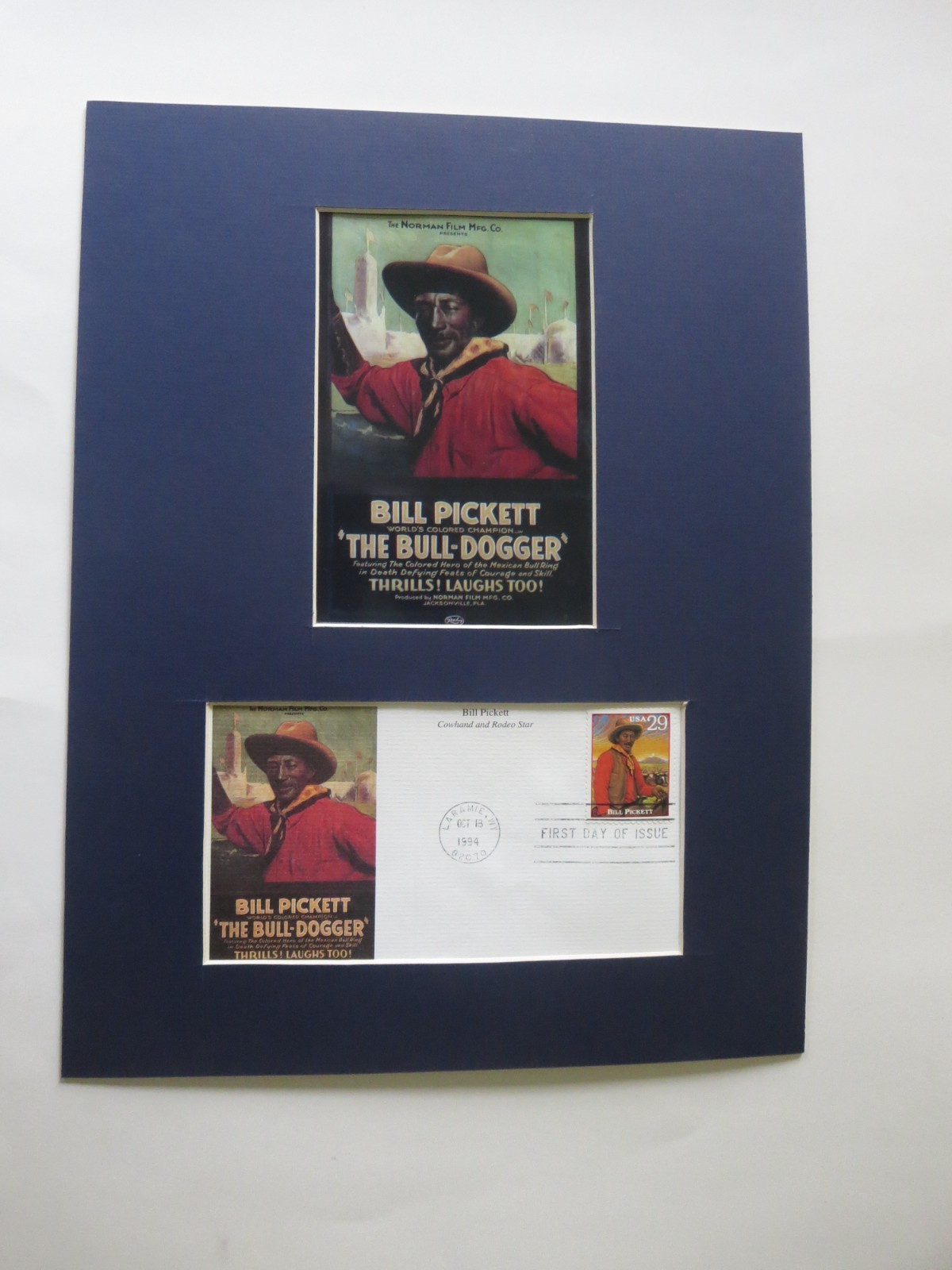 Black Cowboy, Rodeo Champ & Movie Star - Bill Pickett & First Day Cover