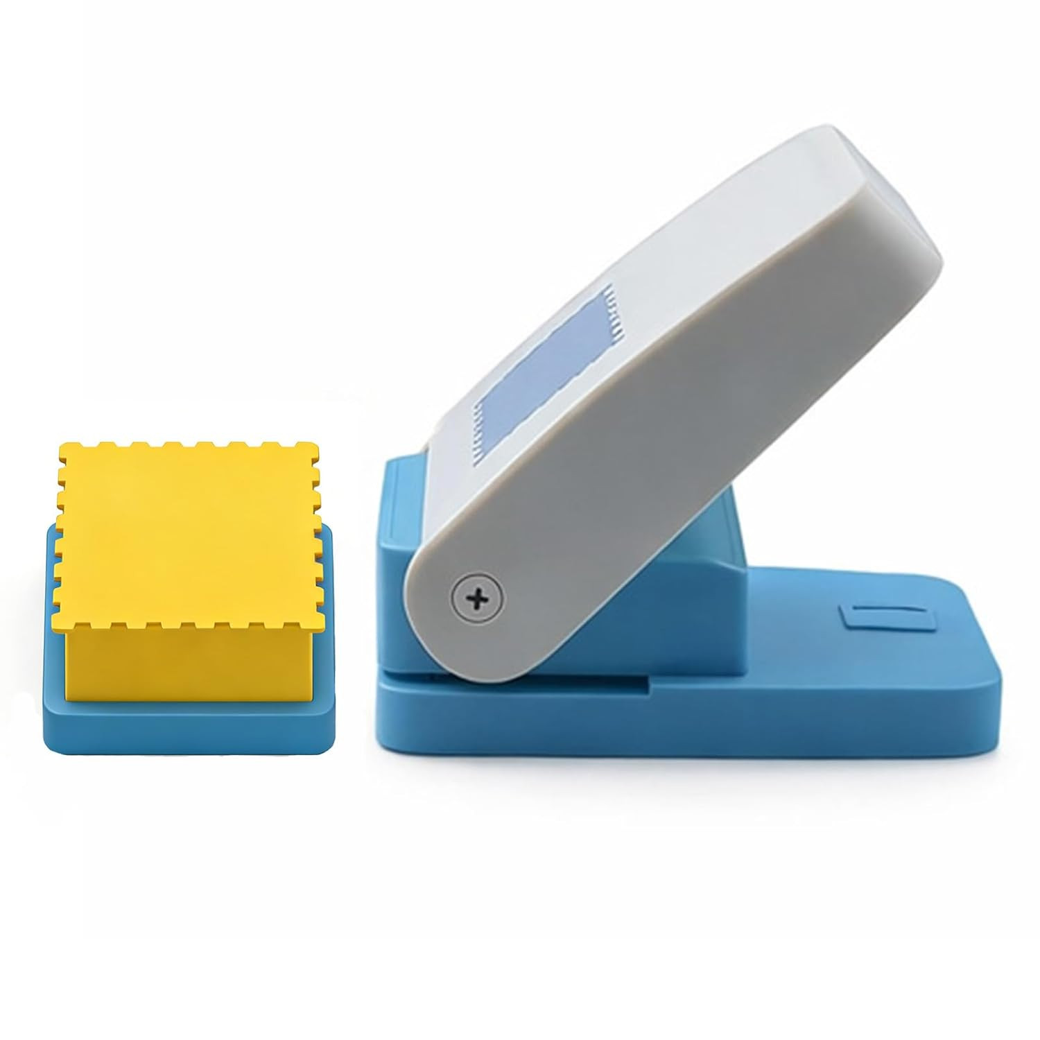 1 Inch Postage Stamp Punch, Stamp Cutter & Stamp Punch with Smile & Eye Shapes,