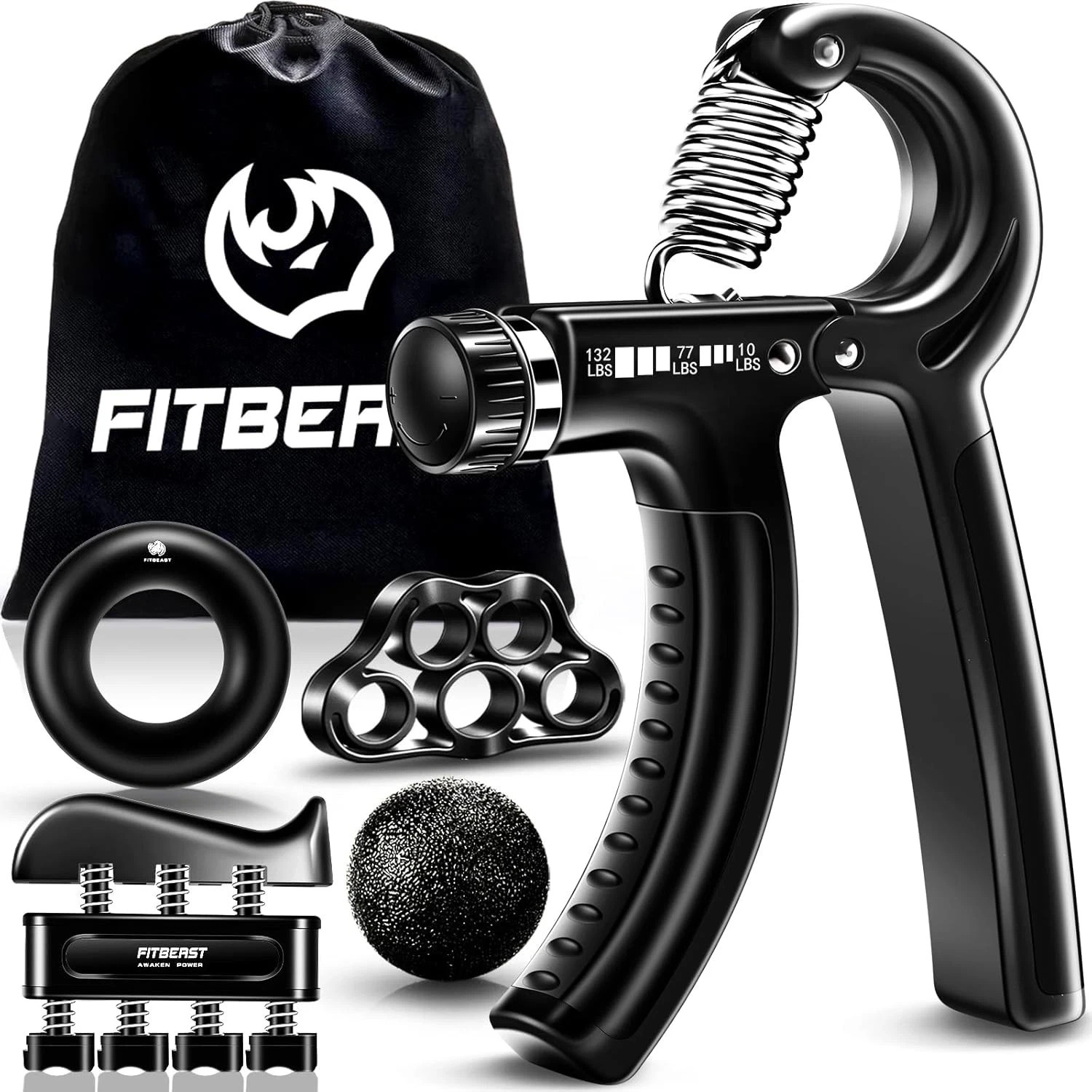 FitBeast Grip Strengthener Forearm Strengthener Hand Grips new