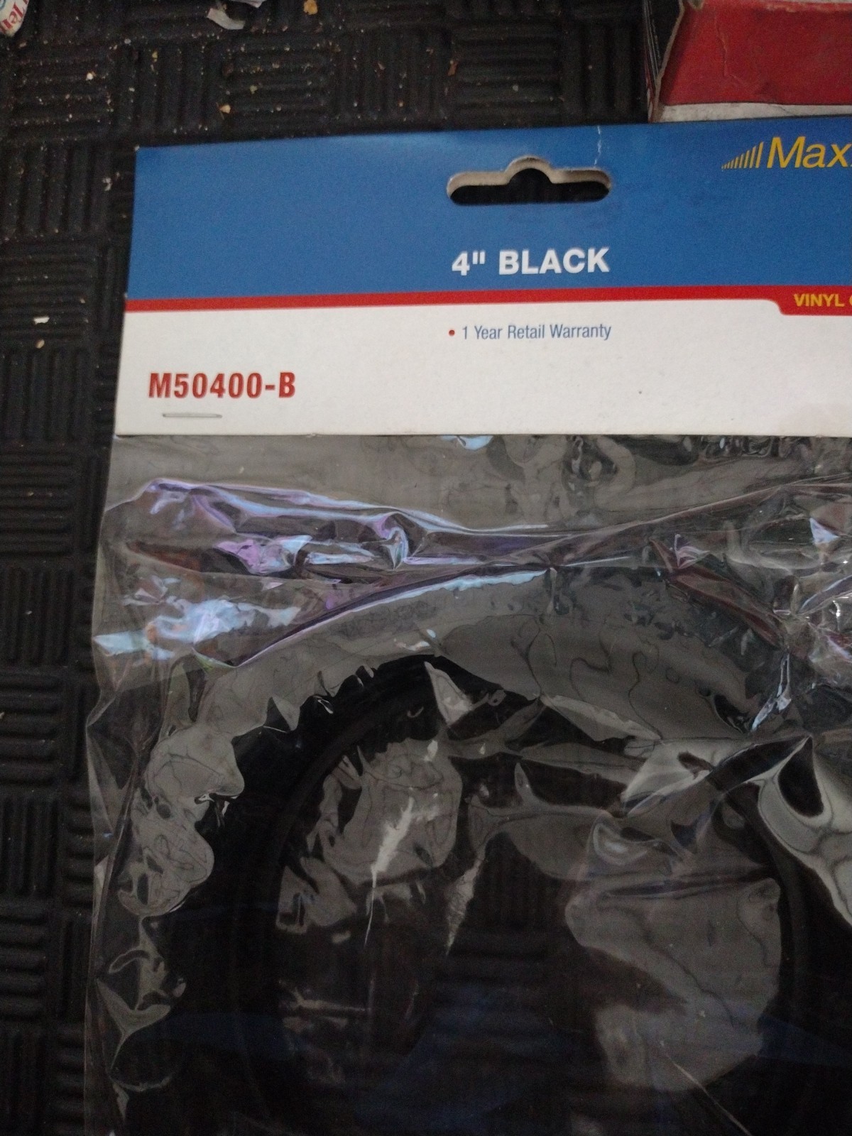 M50400-B - Maxxima 4" Black Vinyl Grommet